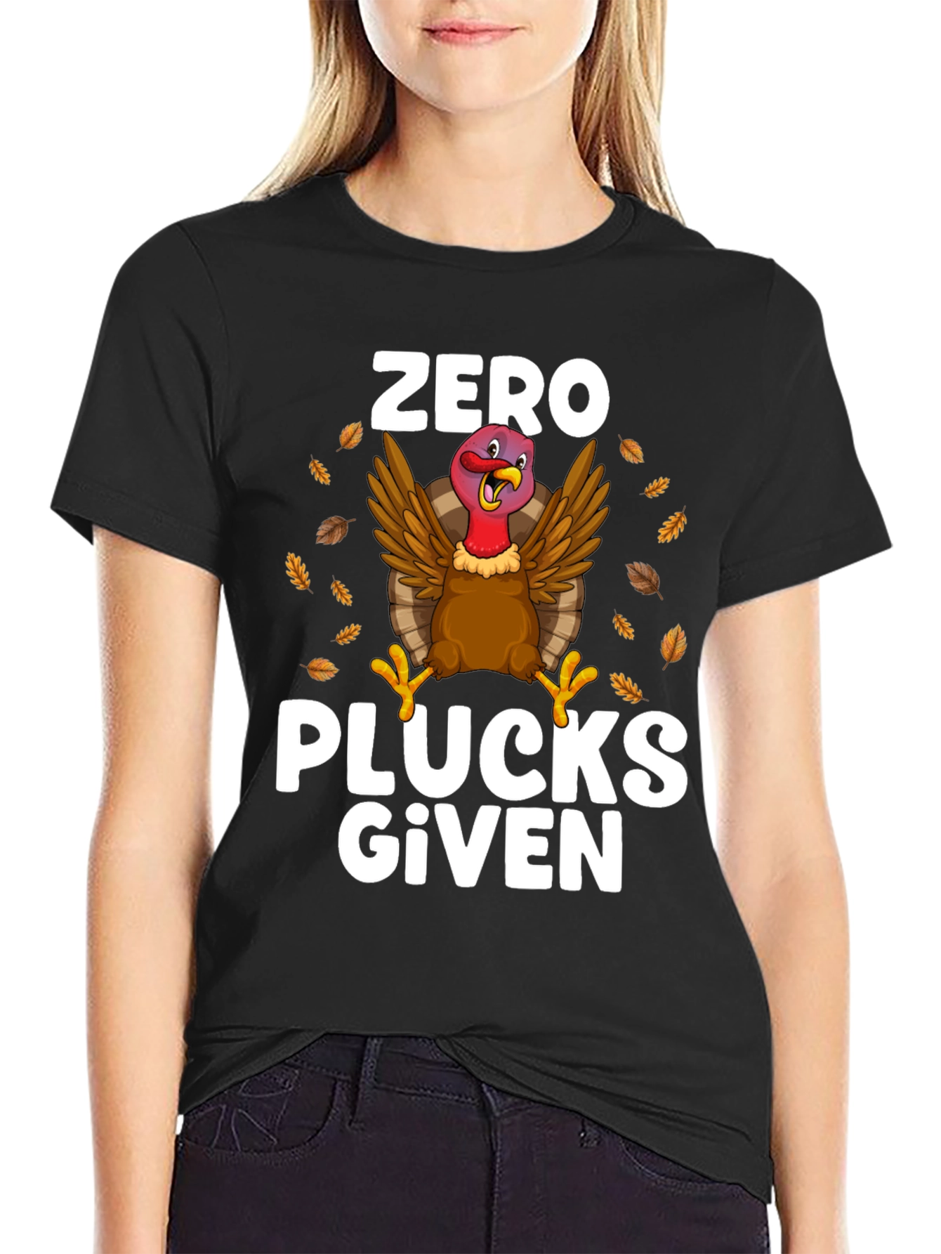 Zero Plucks Given Thanksgiving Turkey T-Shirt