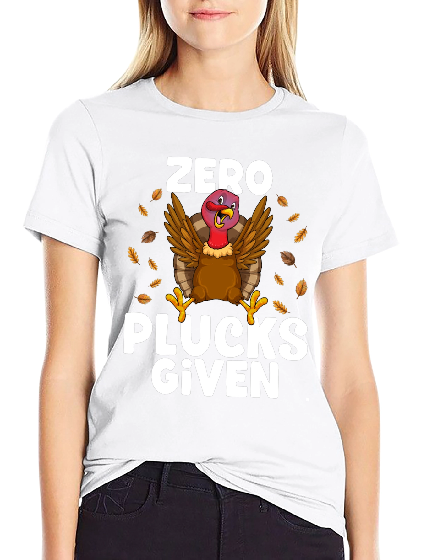 Zero Plucks Given Thanksgiving Turkey T-Shirt