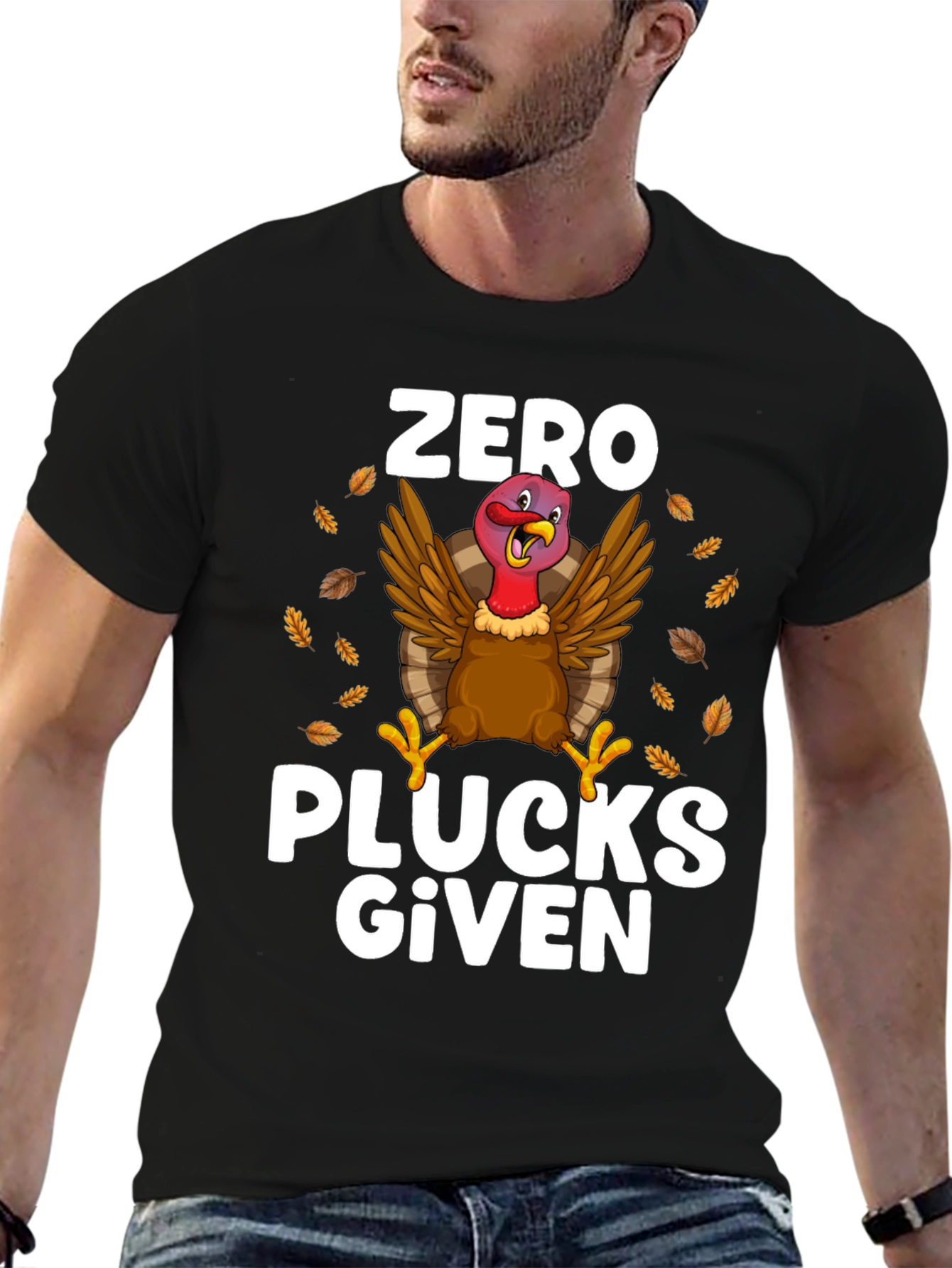 Zero Plucks Given Thanksgiving Turkey T-Shirt