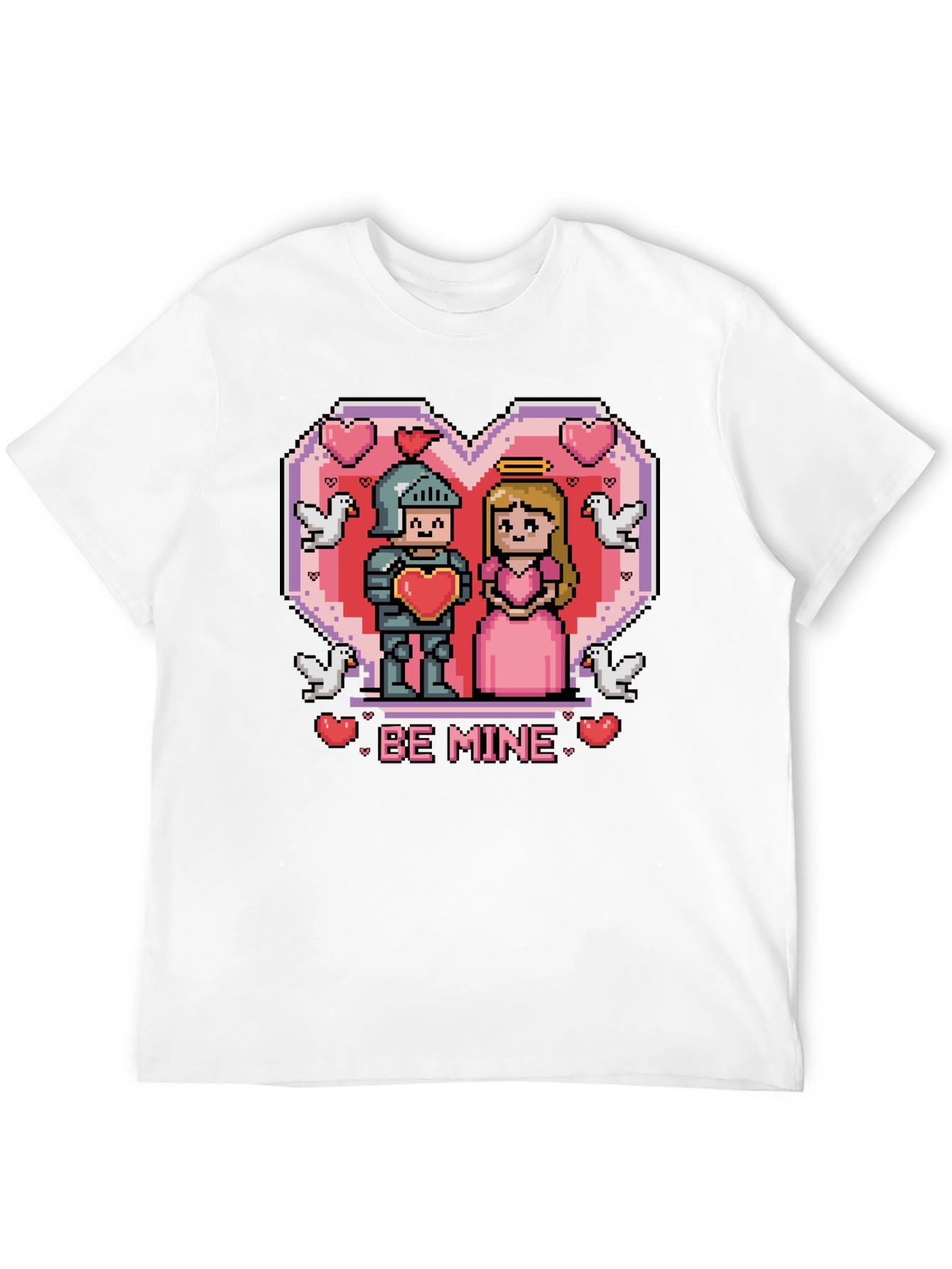 Pixel Knight & Princess Graphic Tee - Be Mine!