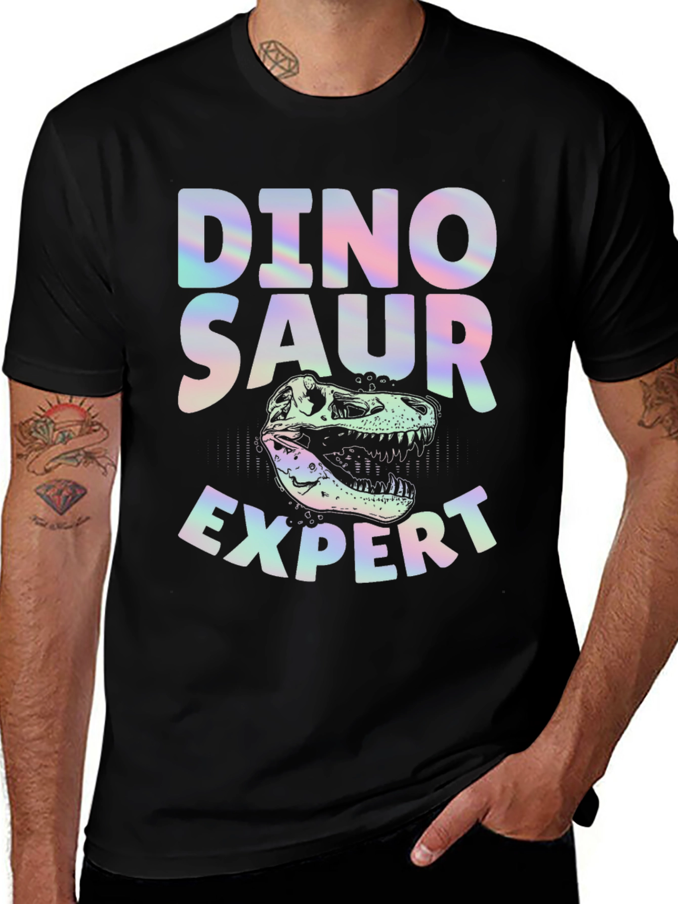 Dinosaur Expert Graphic T-Shirt - Novelty Tee
