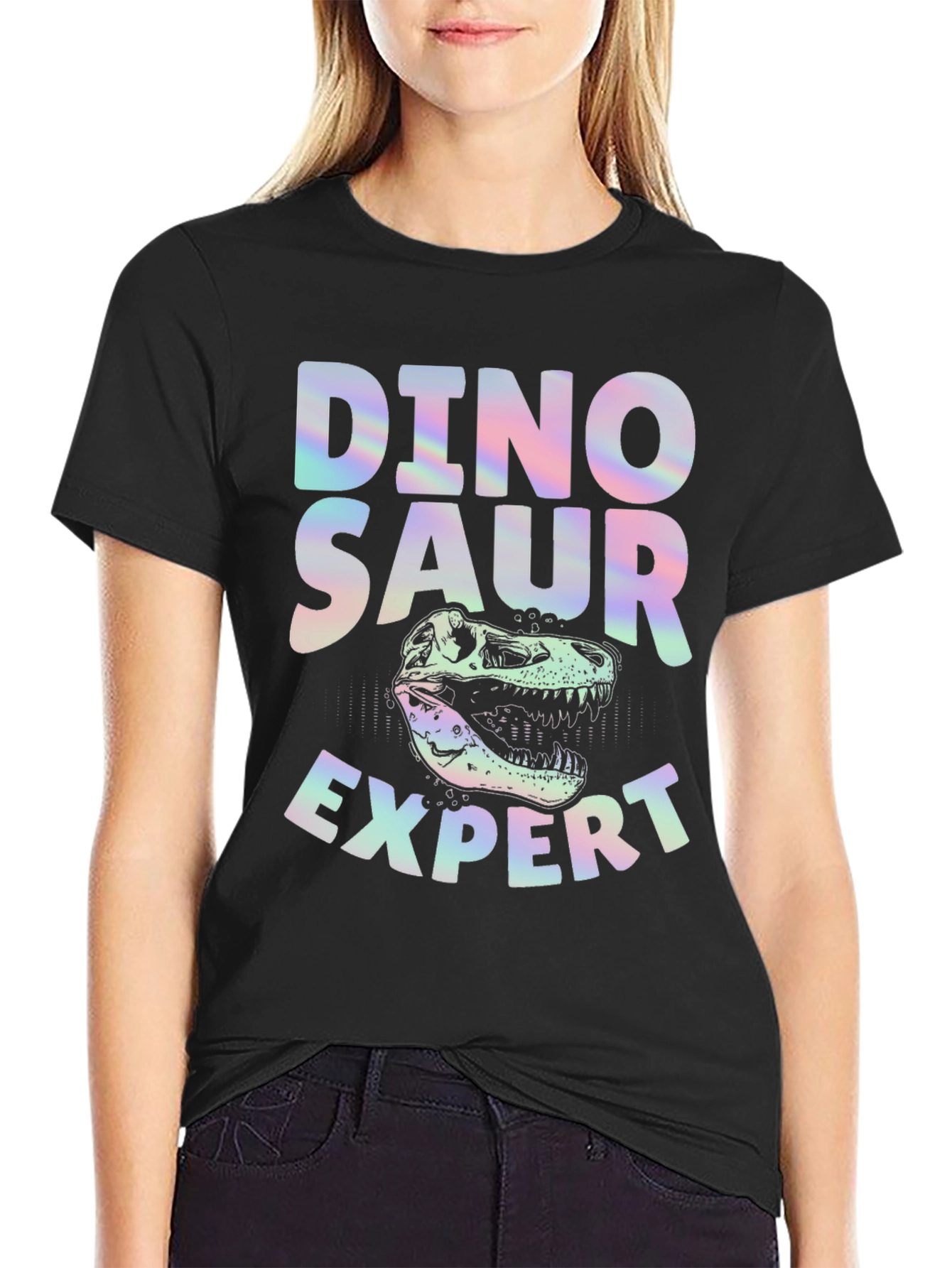 Dinosaur Expert Graphic T-Shirt - Novelty Tee