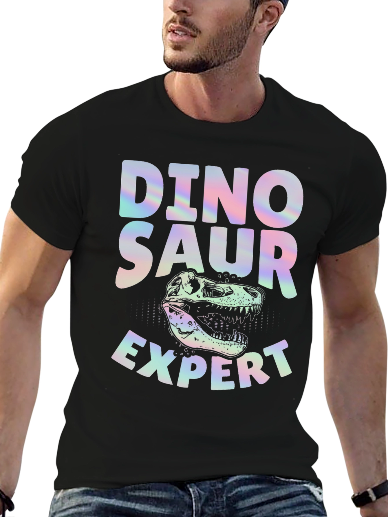 Dinosaur Expert Graphic T-Shirt - Novelty Tee