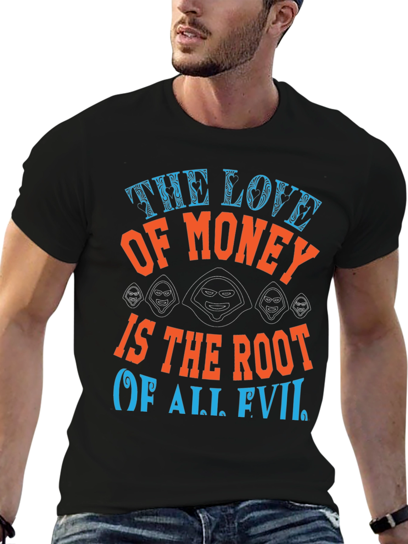 The Love of Money Evil Graphic T-Shirt