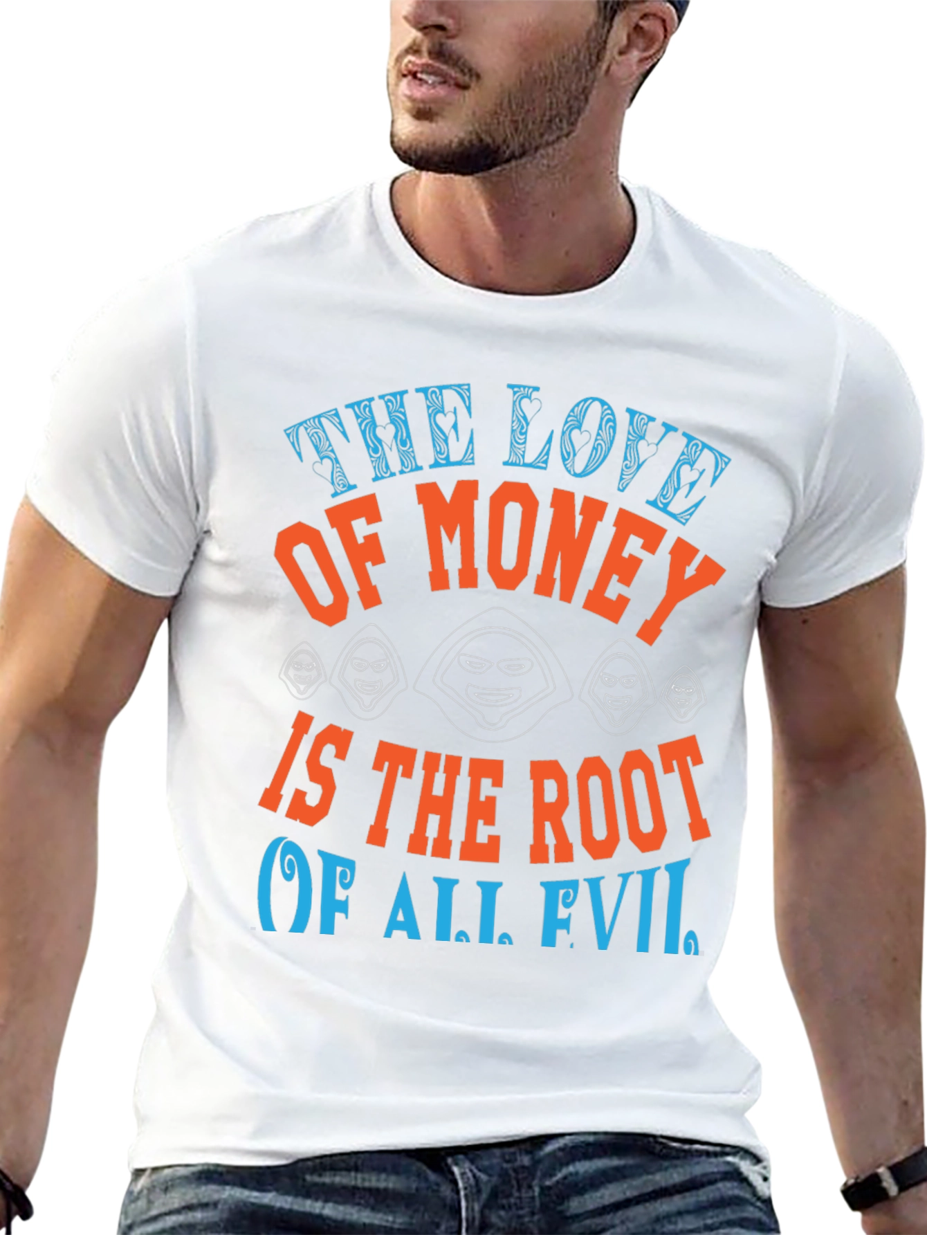 The Love of Money Evil Graphic T-Shirt