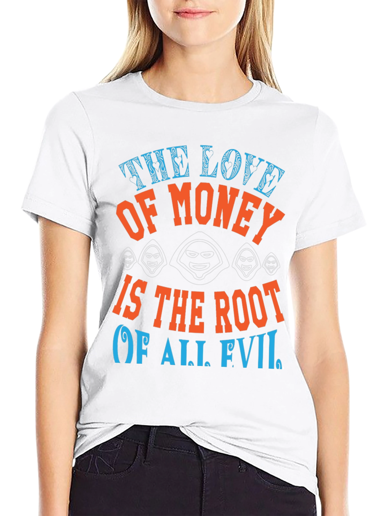 The Love of Money Evil Graphic T-Shirt