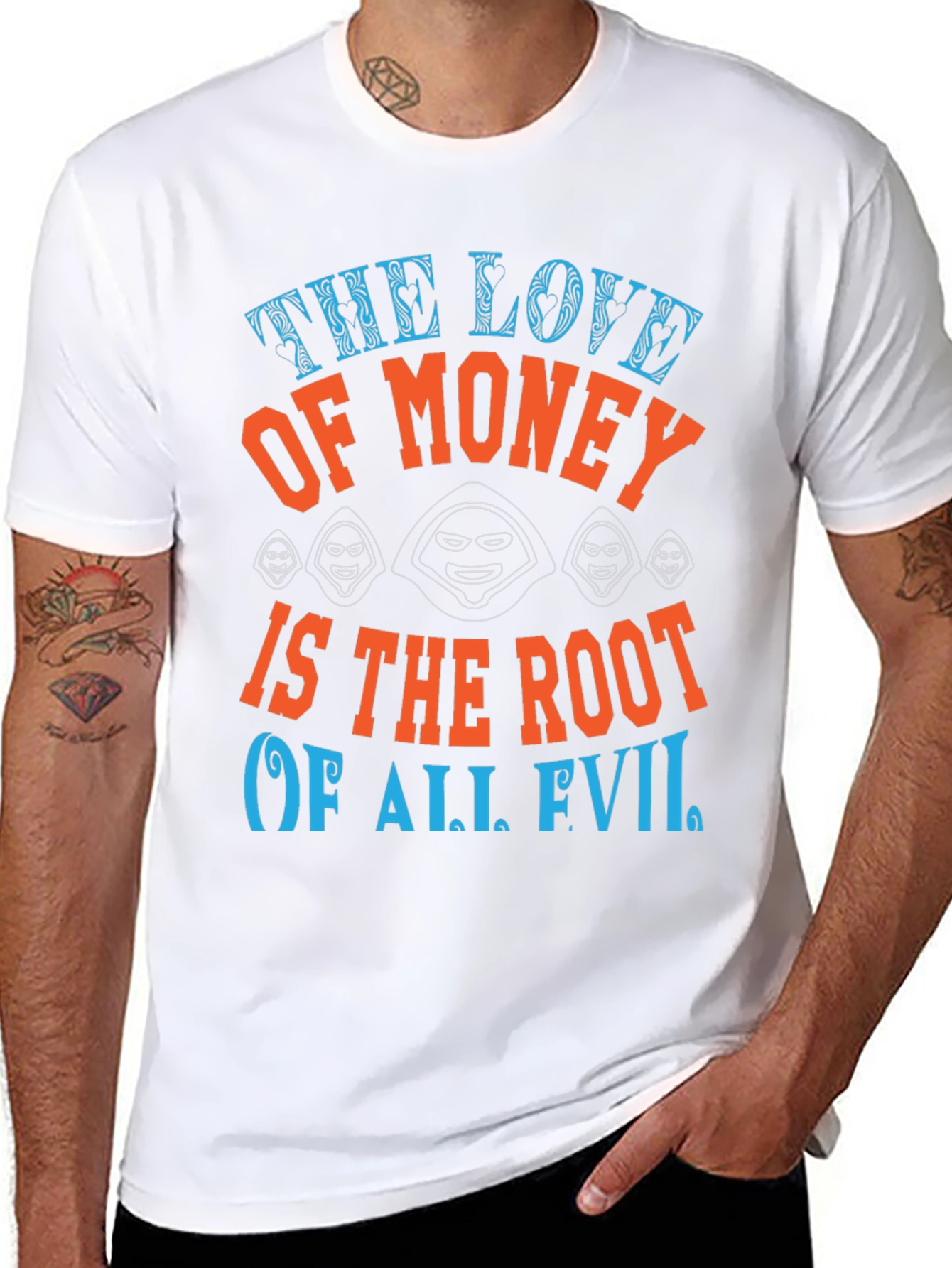 The Love of Money Evil Graphic T-Shirt