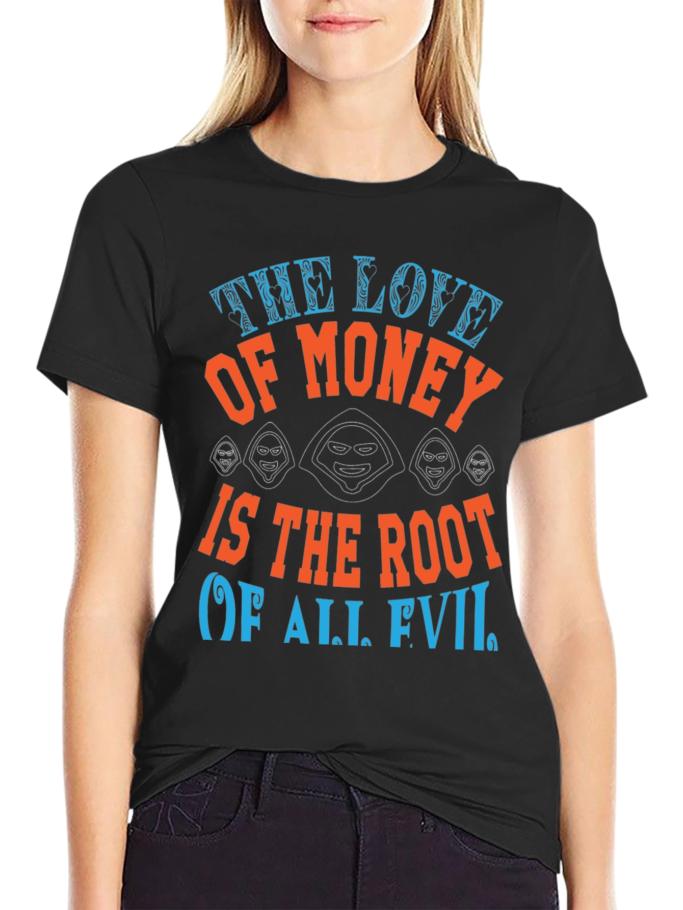 The Love of Money Evil Graphic T-Shirt
