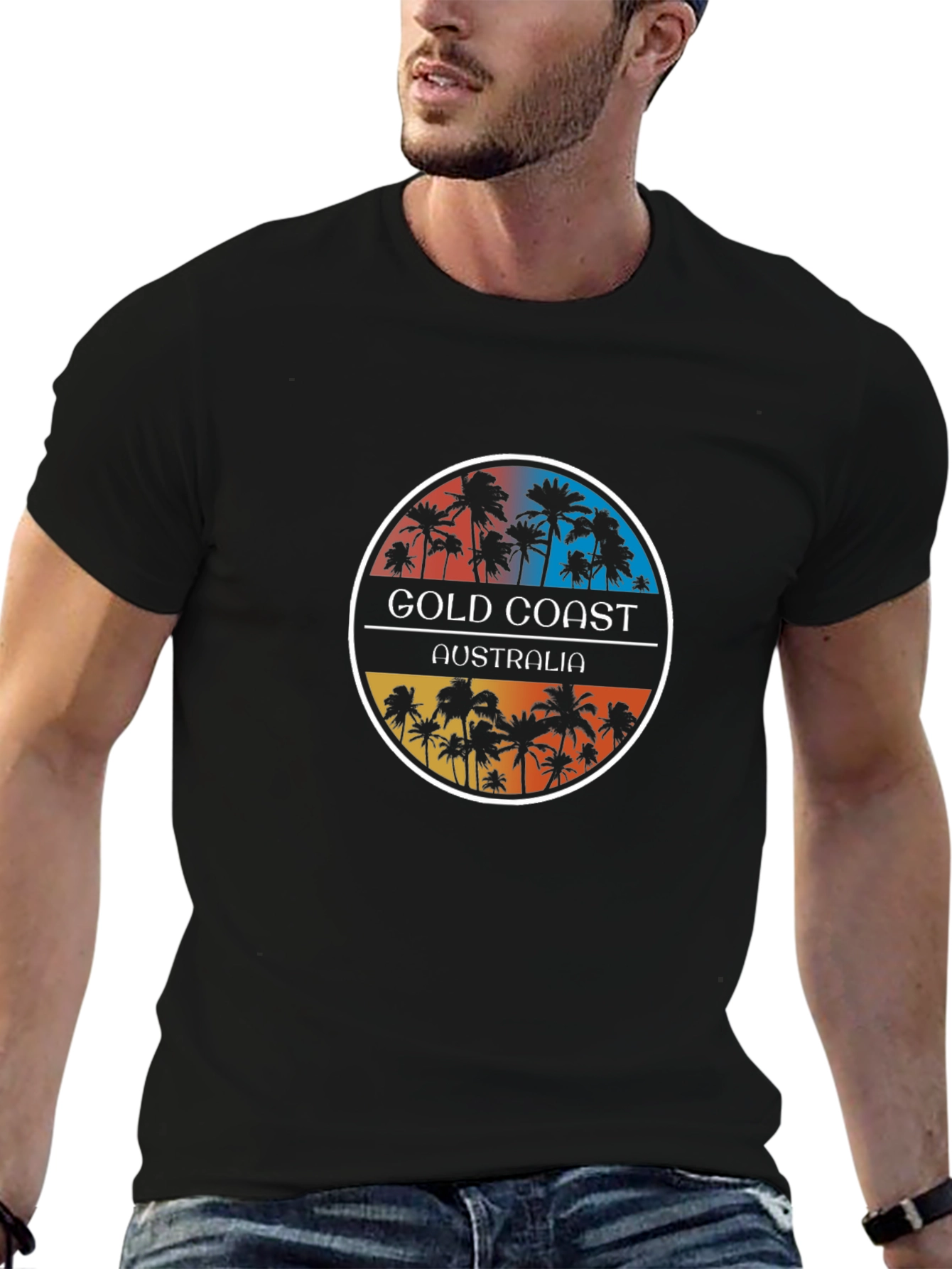 Gold Coast Australia Palm Tree T-Shirt