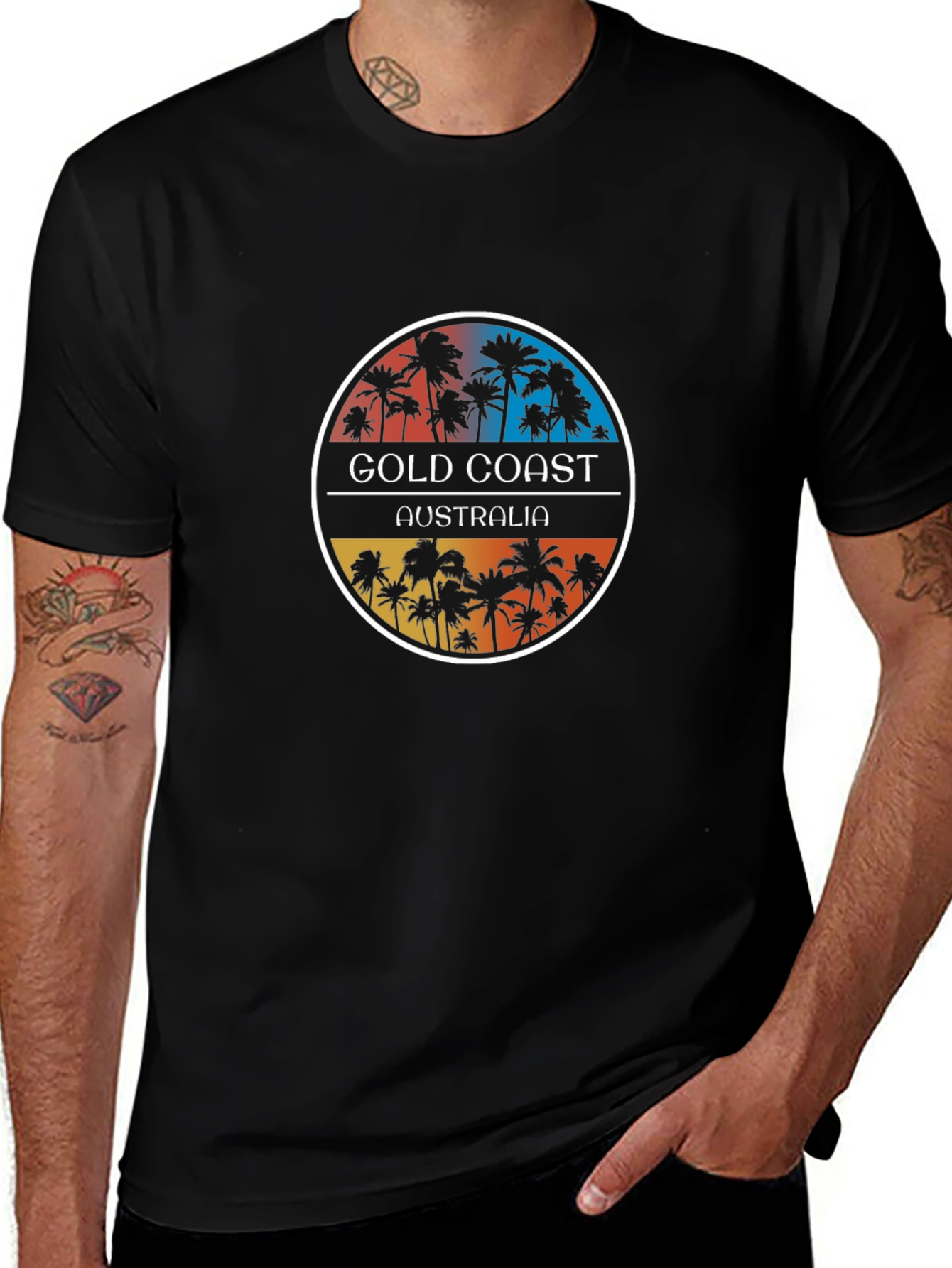 Gold Coast Australia Palm Tree T-Shirt