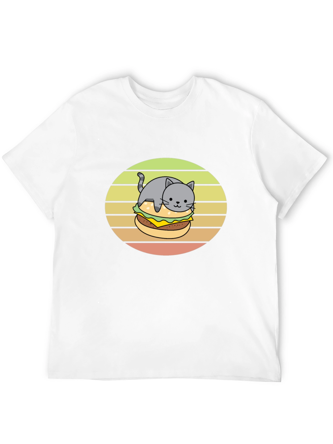 Cat Burger T-Shirt Funny Tee