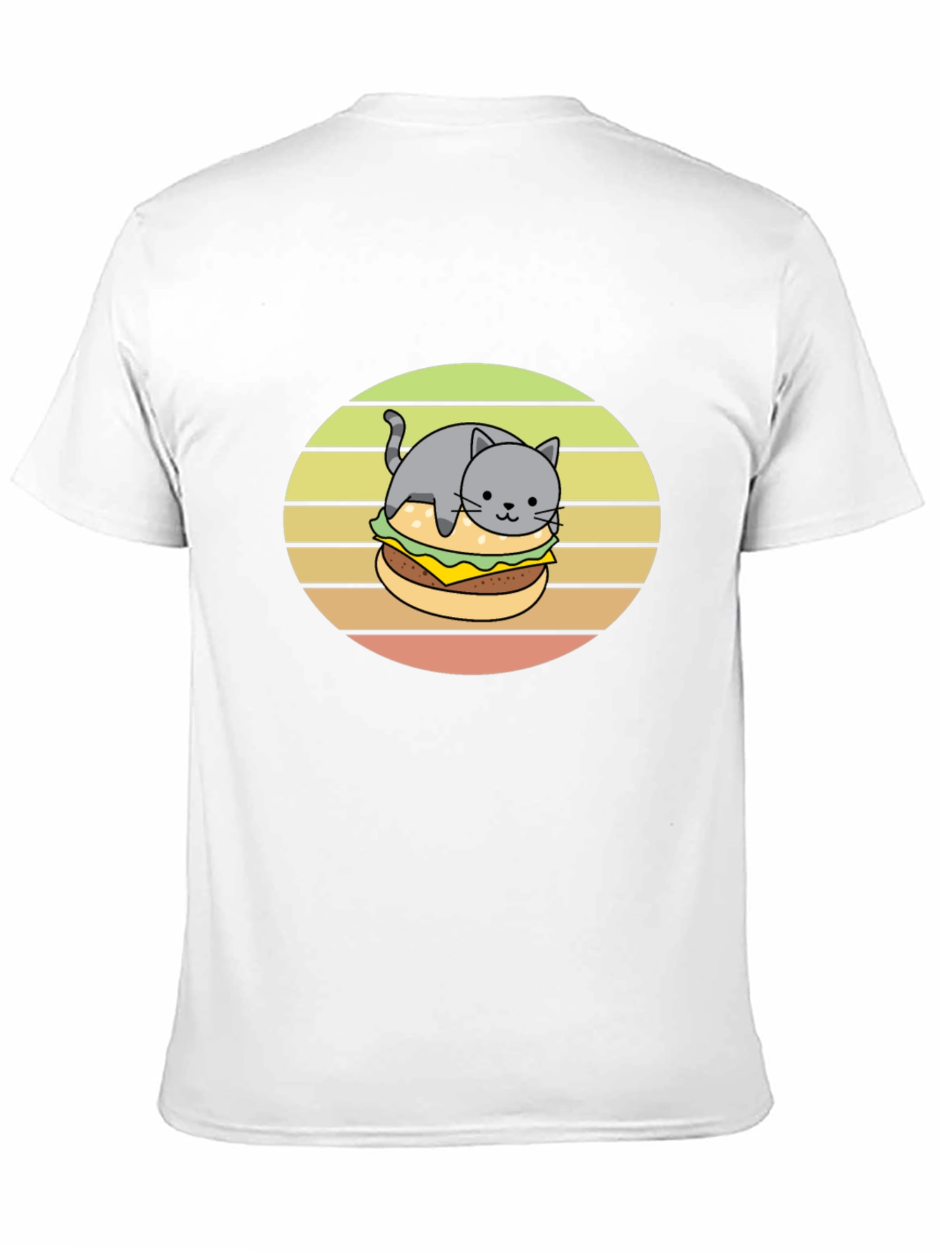 Cat Burger T-Shirt Funny Tee