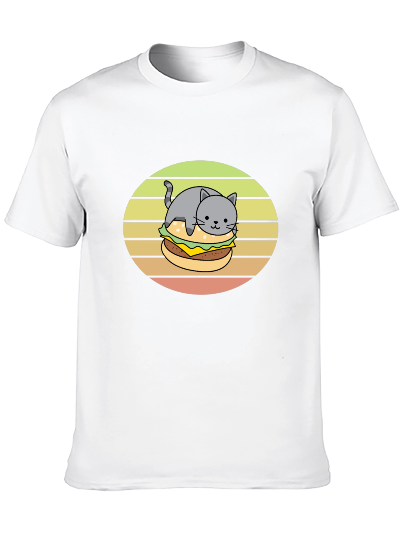 Cat Burger T-Shirt Funny Tee