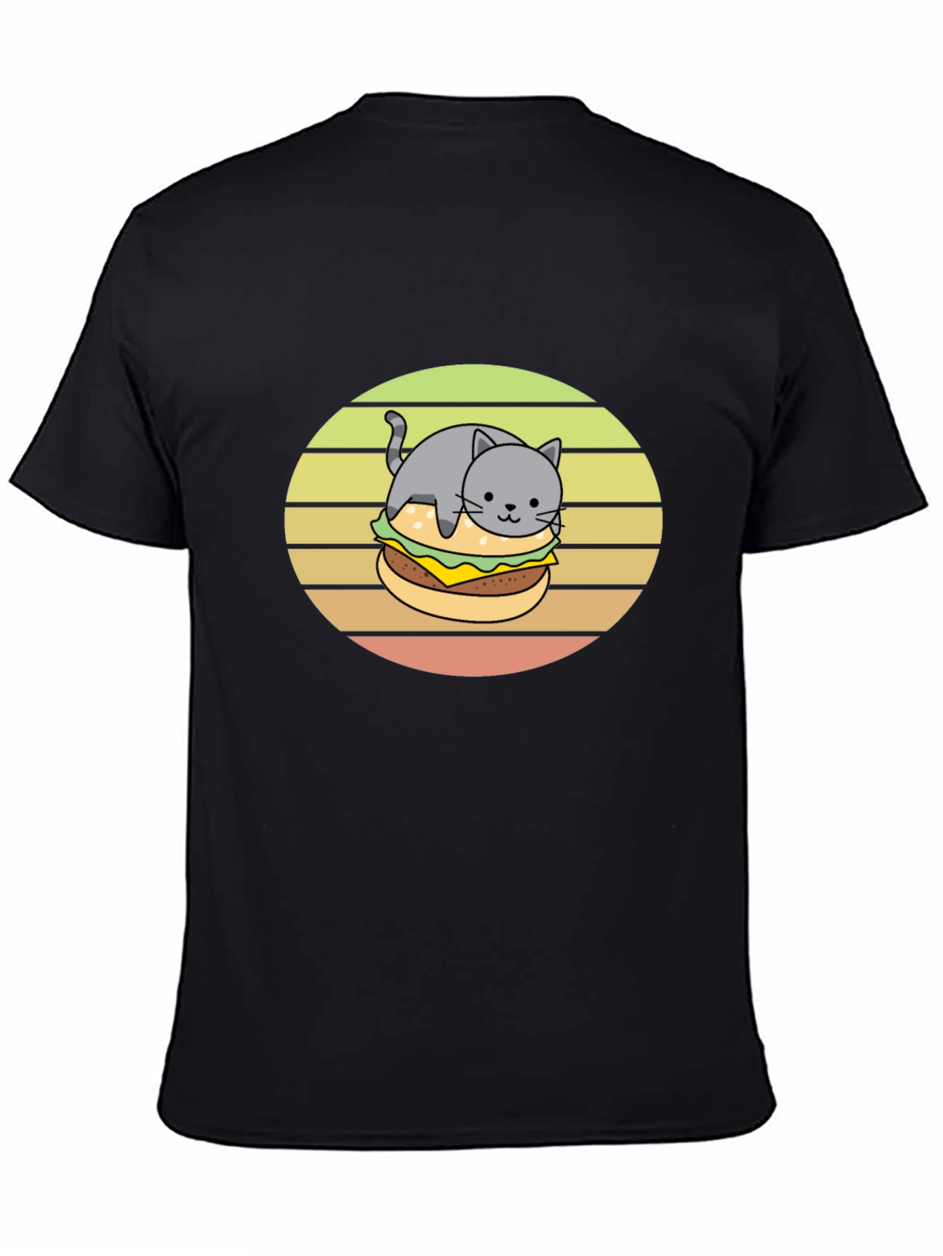 Cat Burger T-Shirt Funny Tee