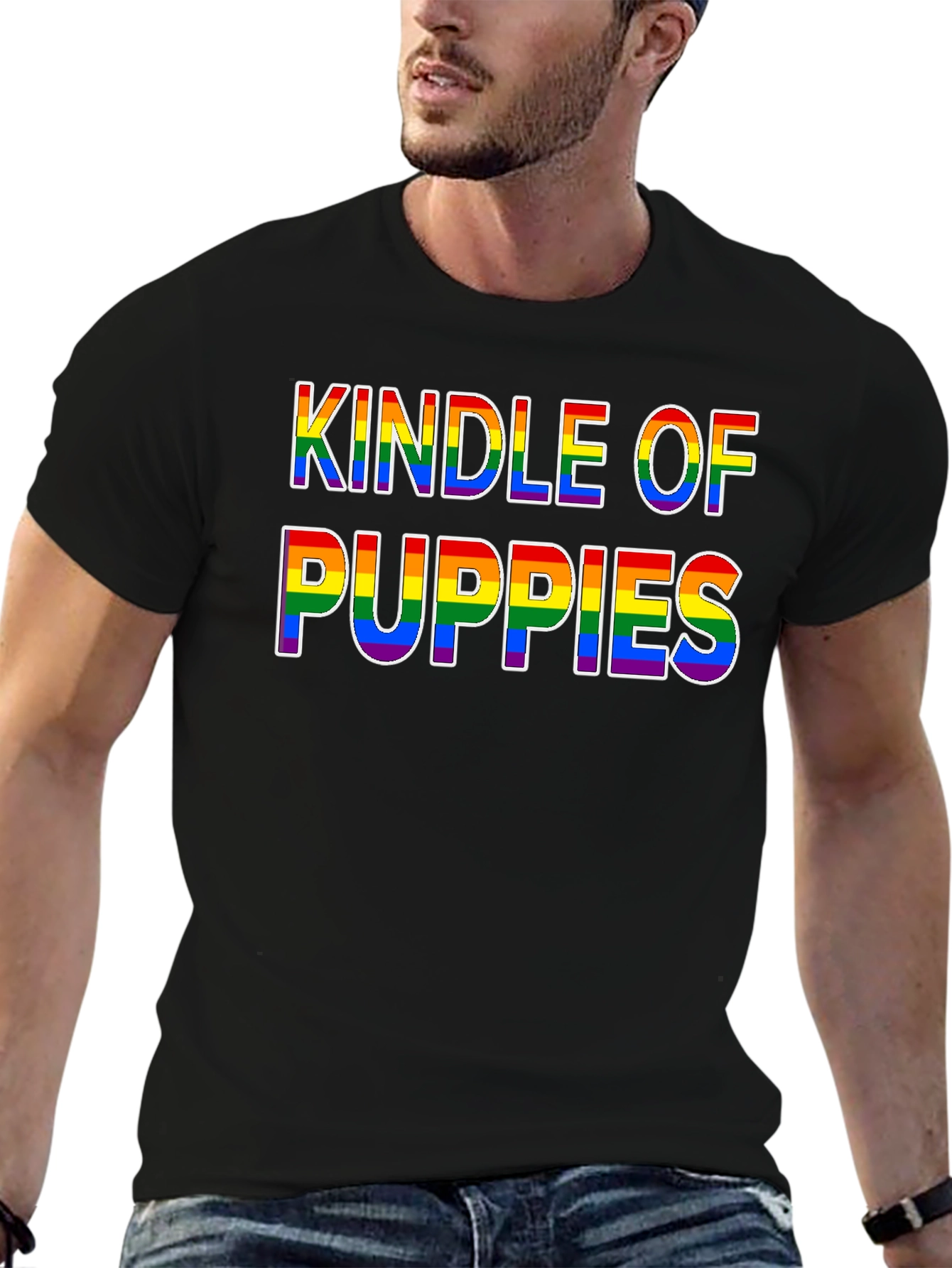 Kindle of Puppies Rainbow Pride T-Shirt
