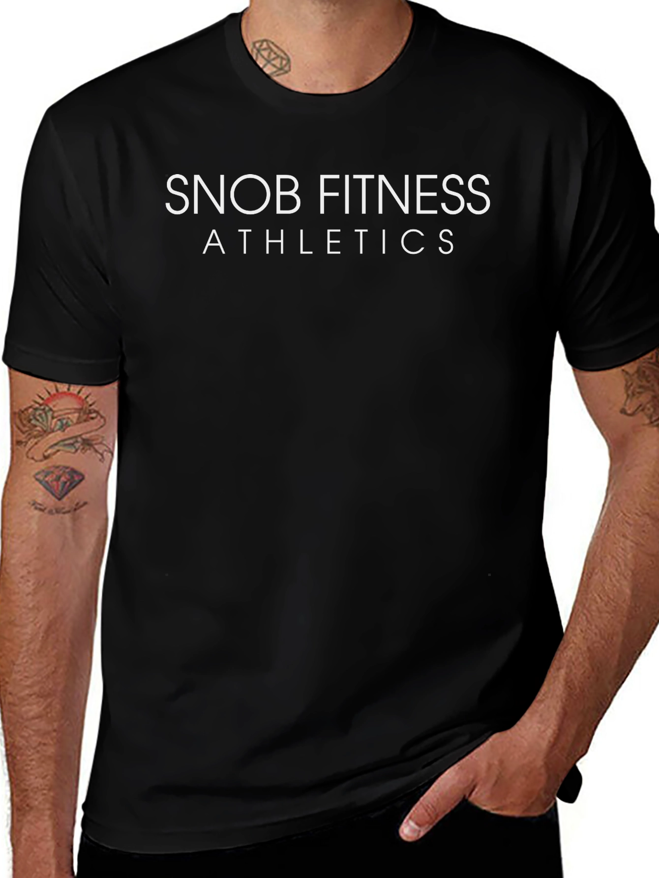 Snob Fitness Athletics Black T-Shirt