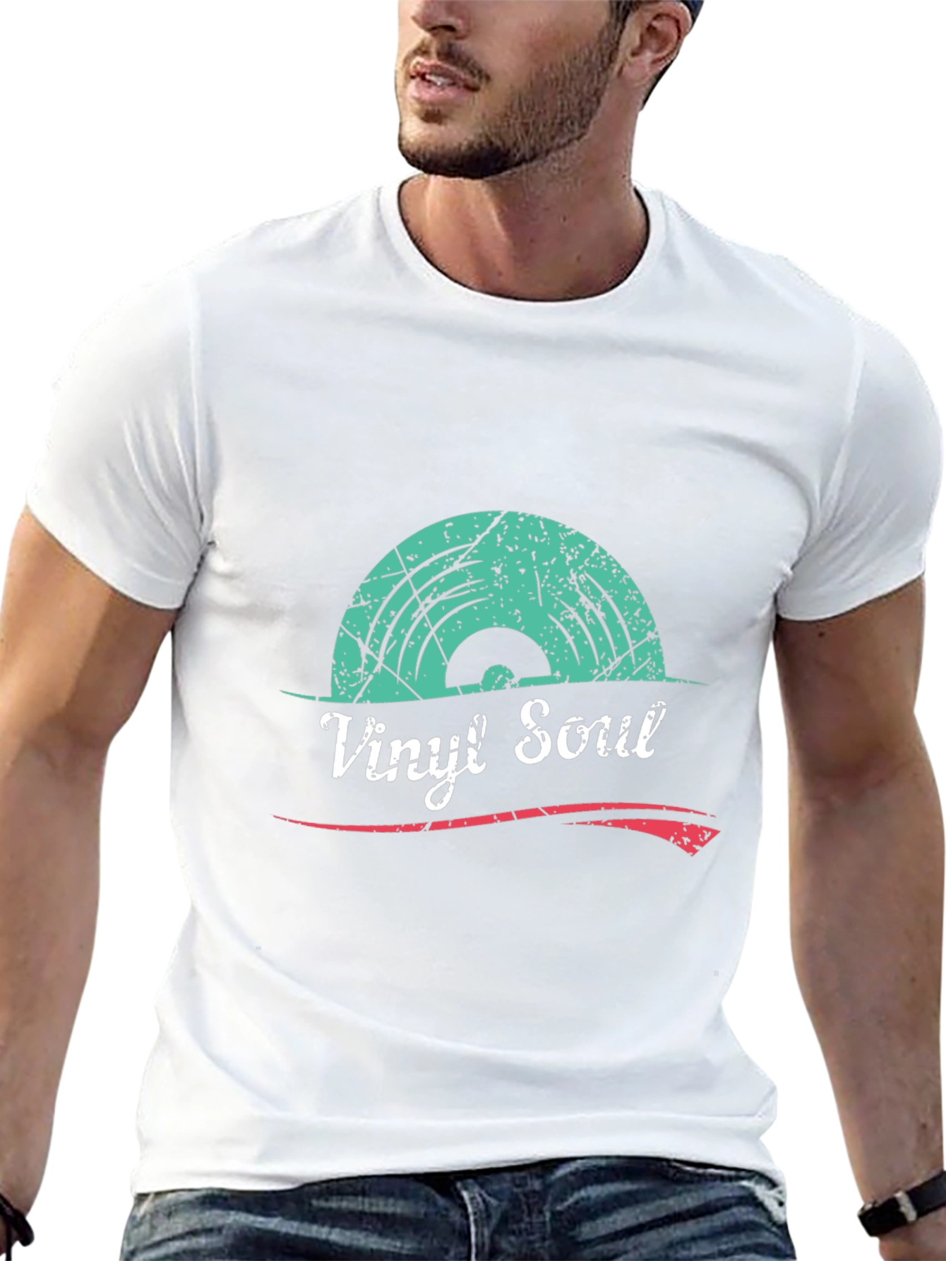 Vinyl Soul Graphic T-Shirt - Retro Music Tee