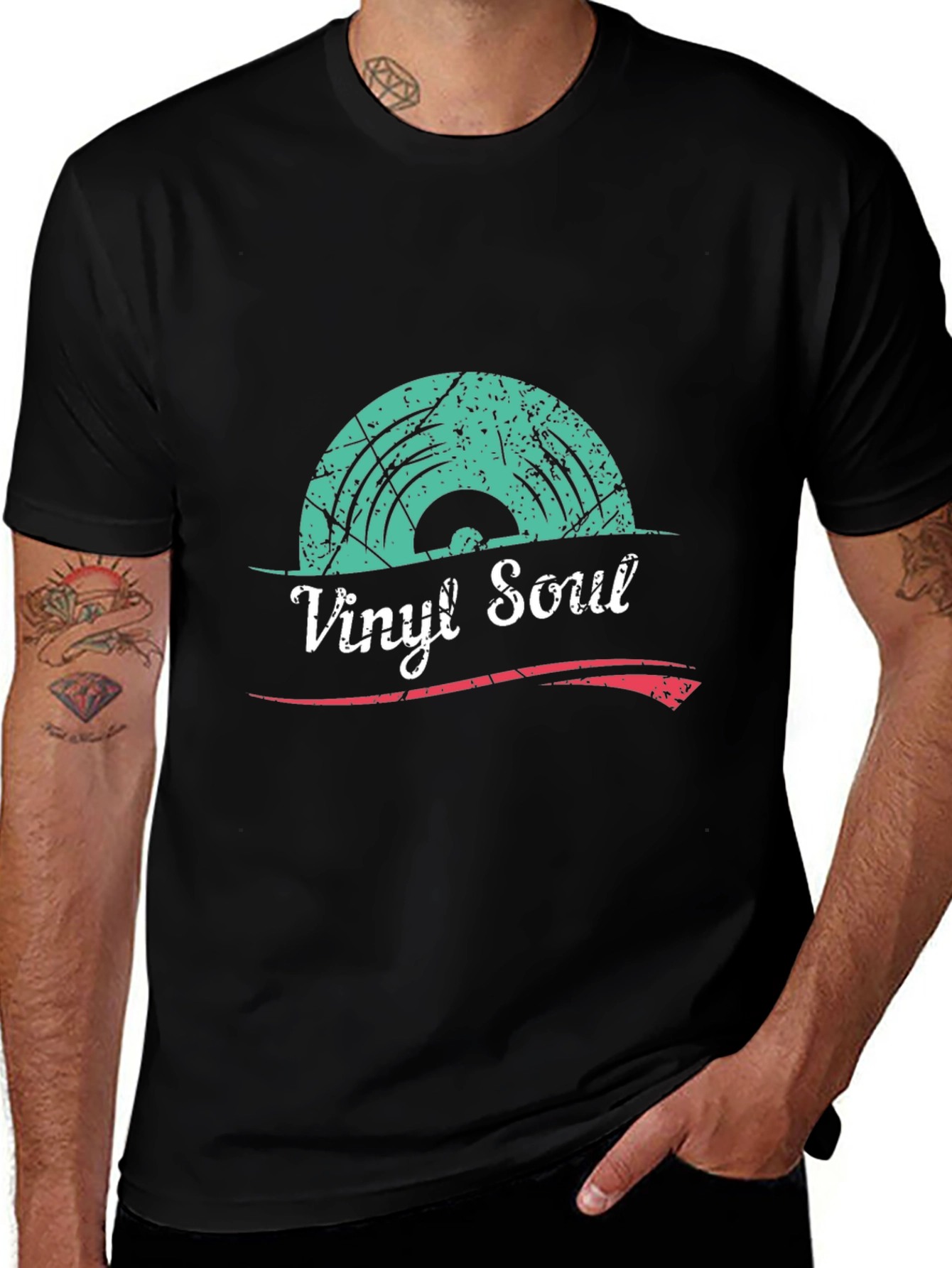 Vinyl Soul Graphic T-Shirt - Retro Music Tee