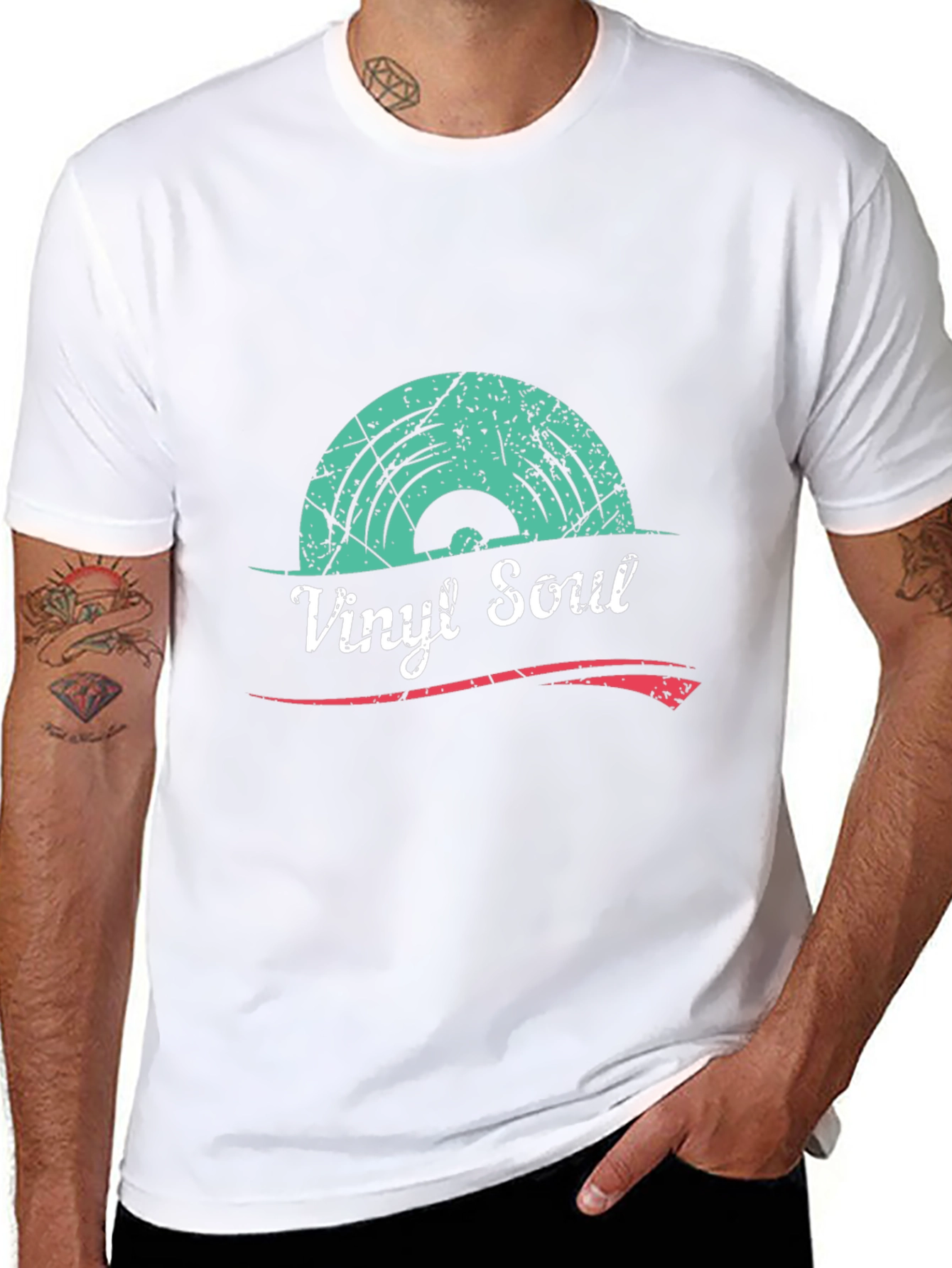 Vinyl Soul Graphic T-Shirt - Retro Music Tee