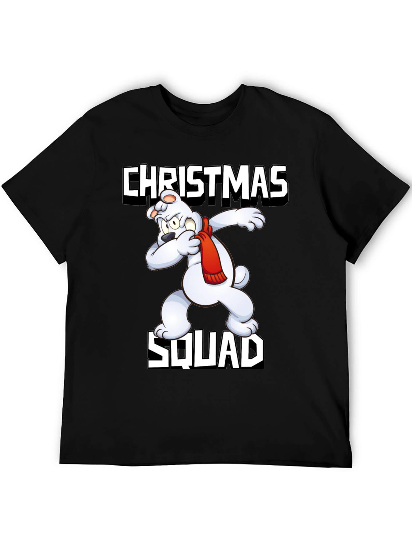 Christmas Squad T-Shirt Dabbing Polar Bear