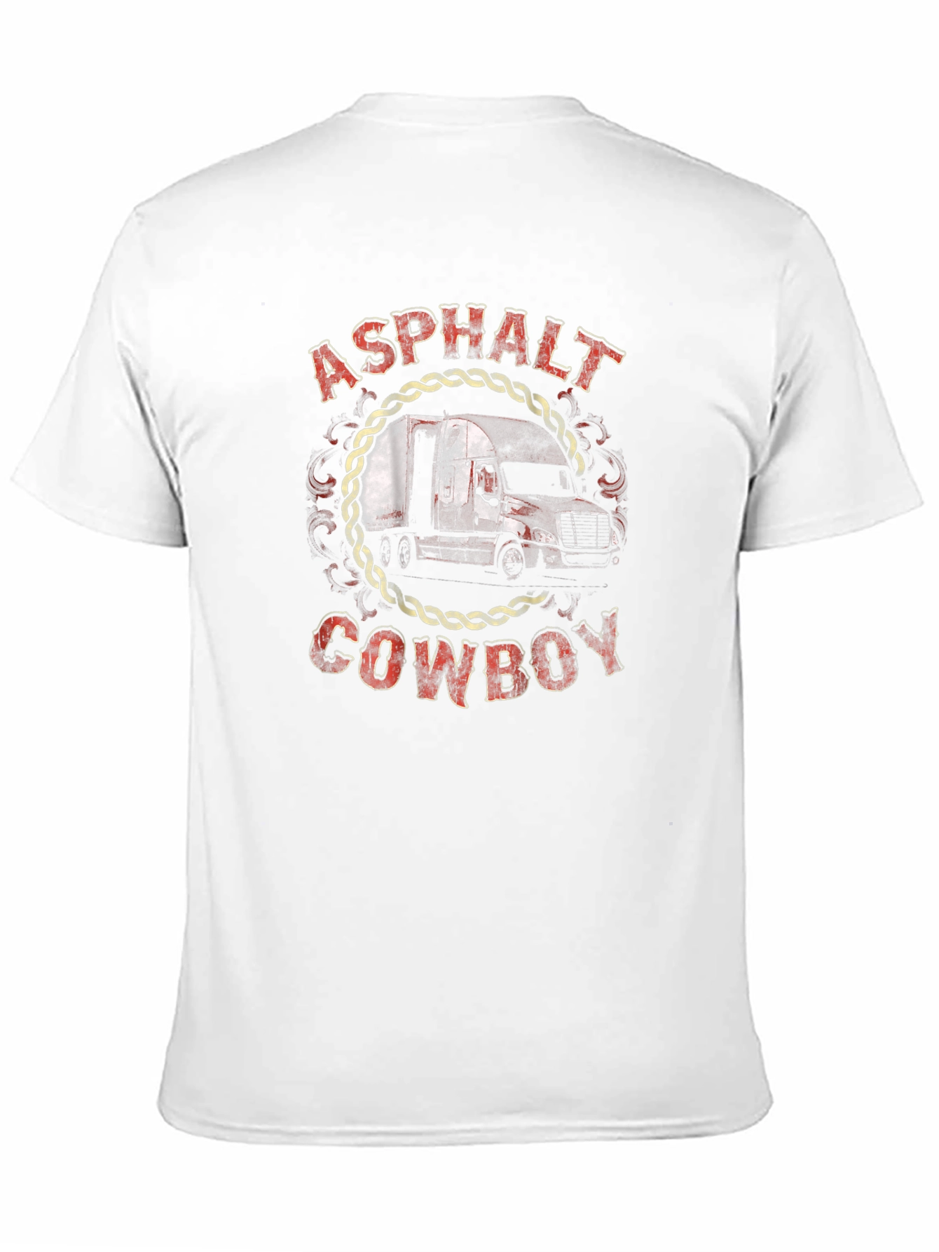 Asphalt Cowboy Trucker T-Shirt - Cool Graphic Tee