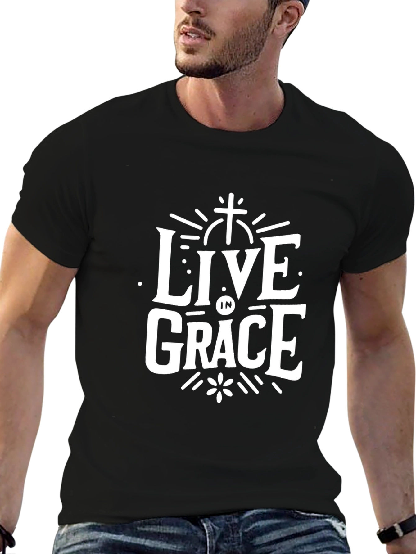 Live in Grace Christian T-Shirt