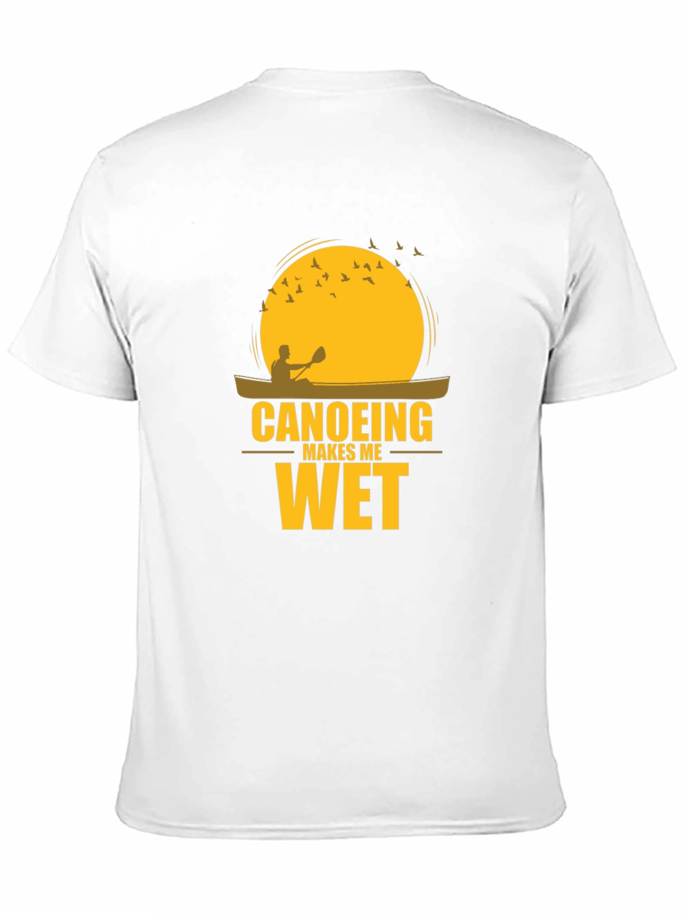 Canoeing Makes Me Wet Black T-Shirt