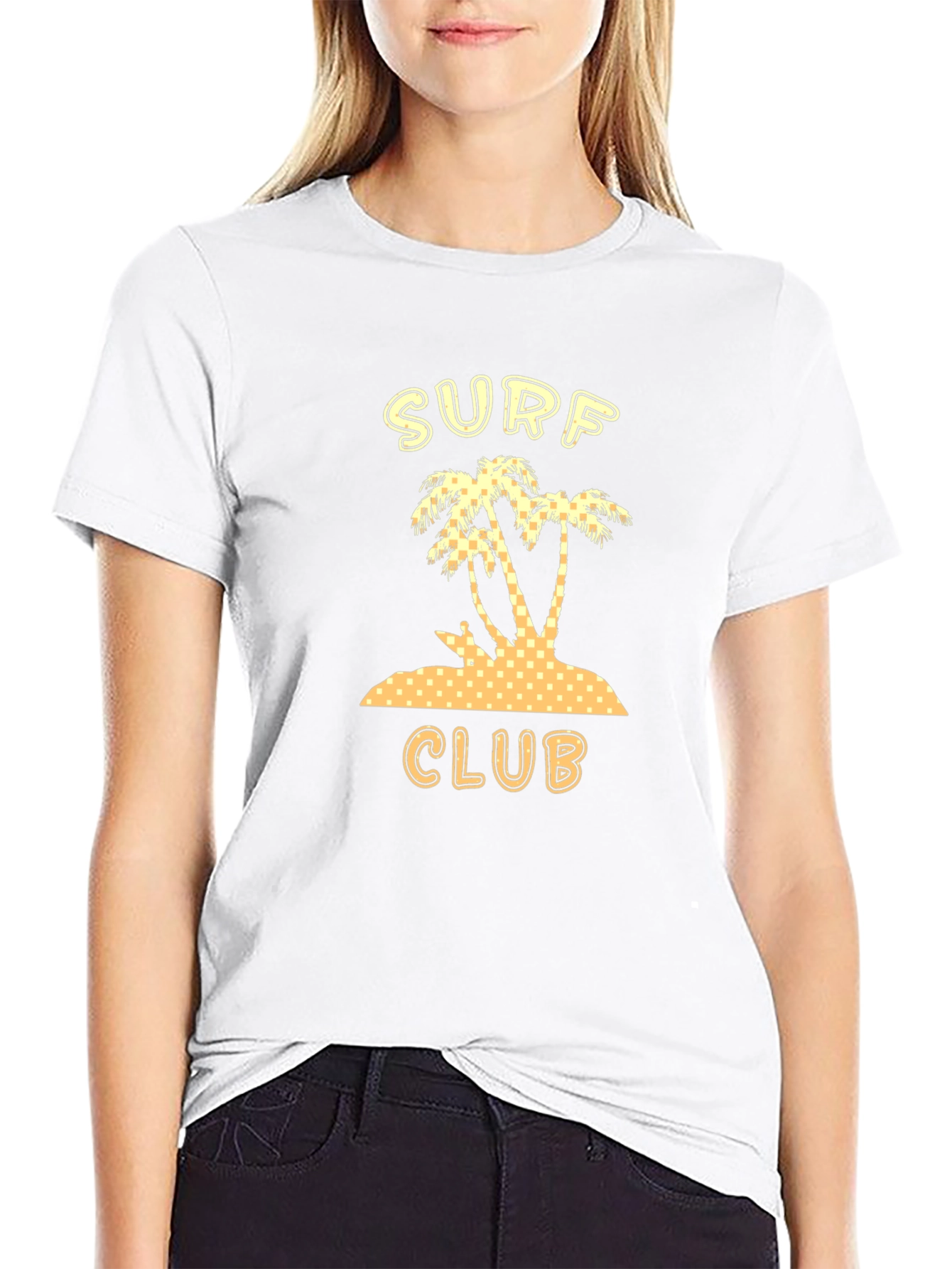 Surf Club T-Shirt | Palm Tree Island Design