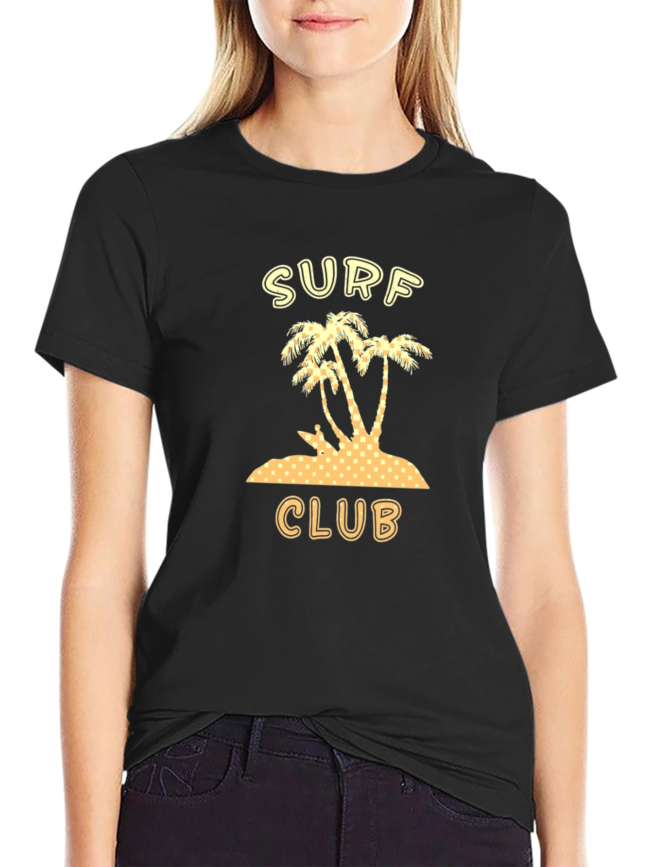 Surf Club T-Shirt | Palm Tree Island Design
