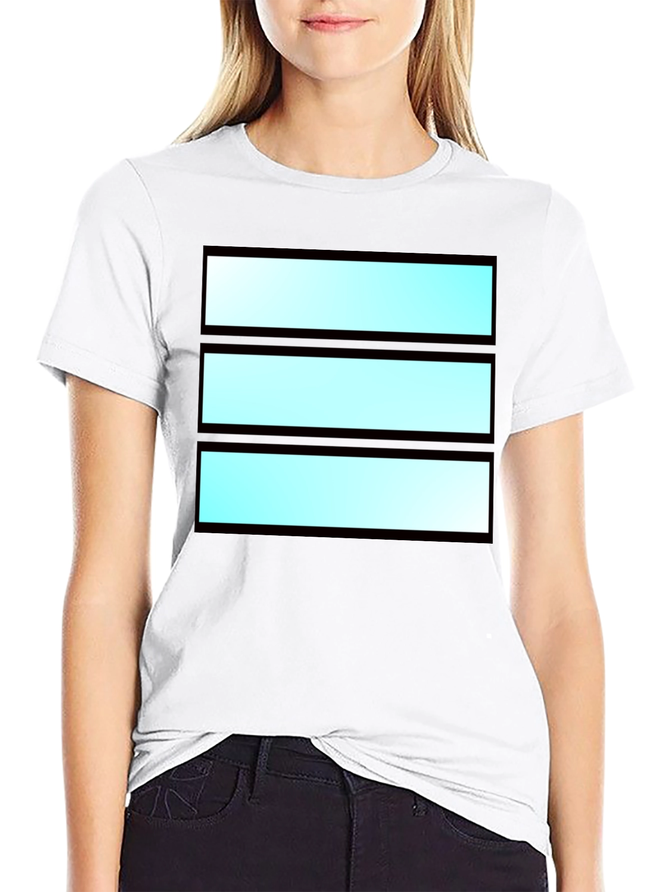 Modern Striped Graphic Tee - Cool Casual Wear