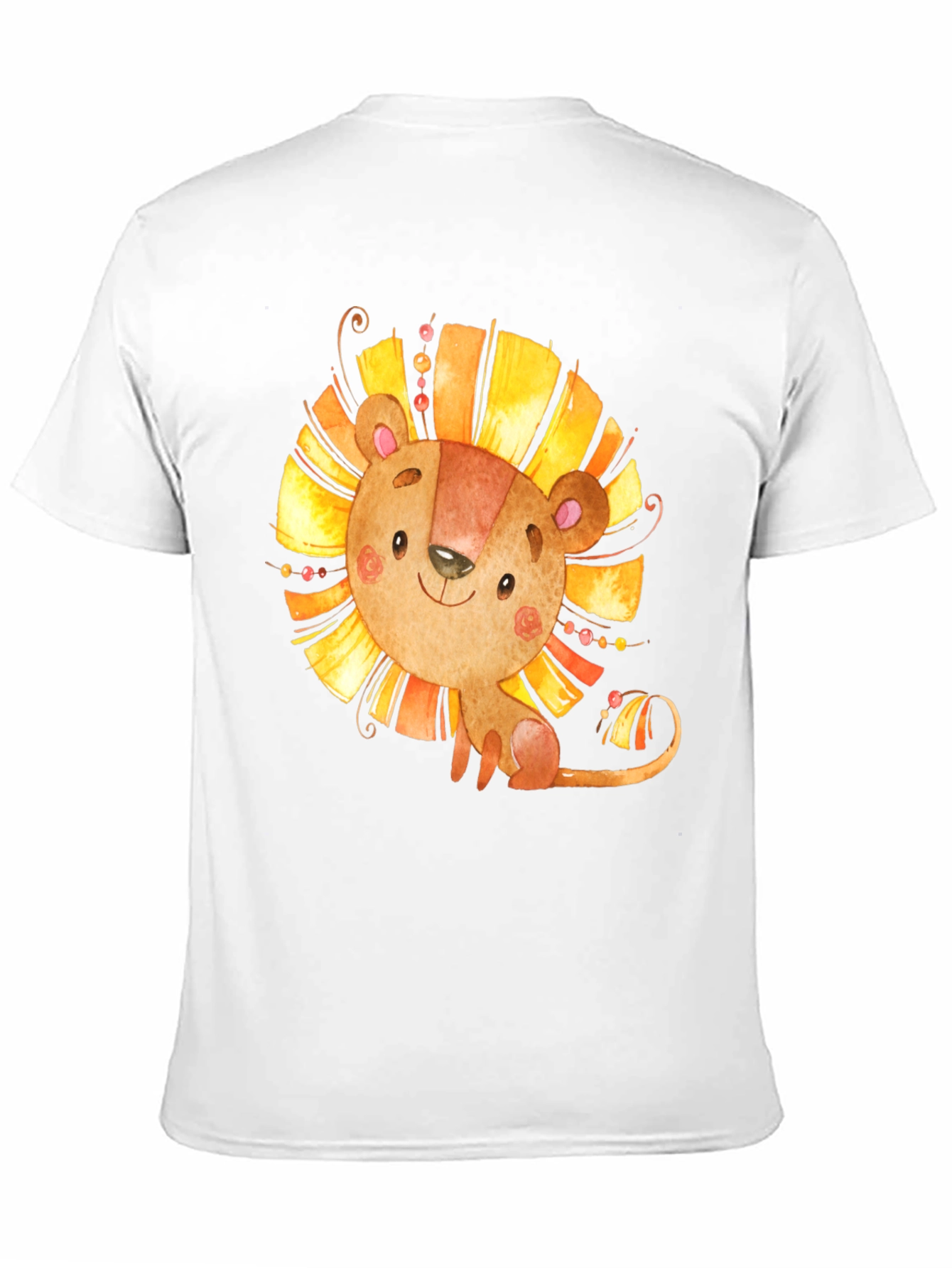 Lion Graphic Tee - Cute Cartoon Design