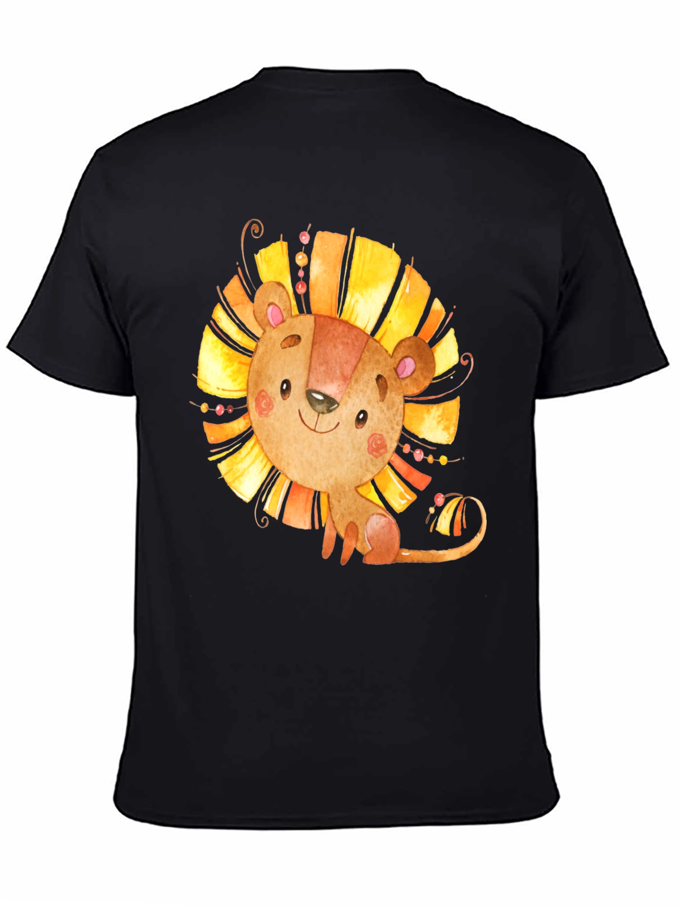 Lion Graphic Tee - Cute Cartoon Design