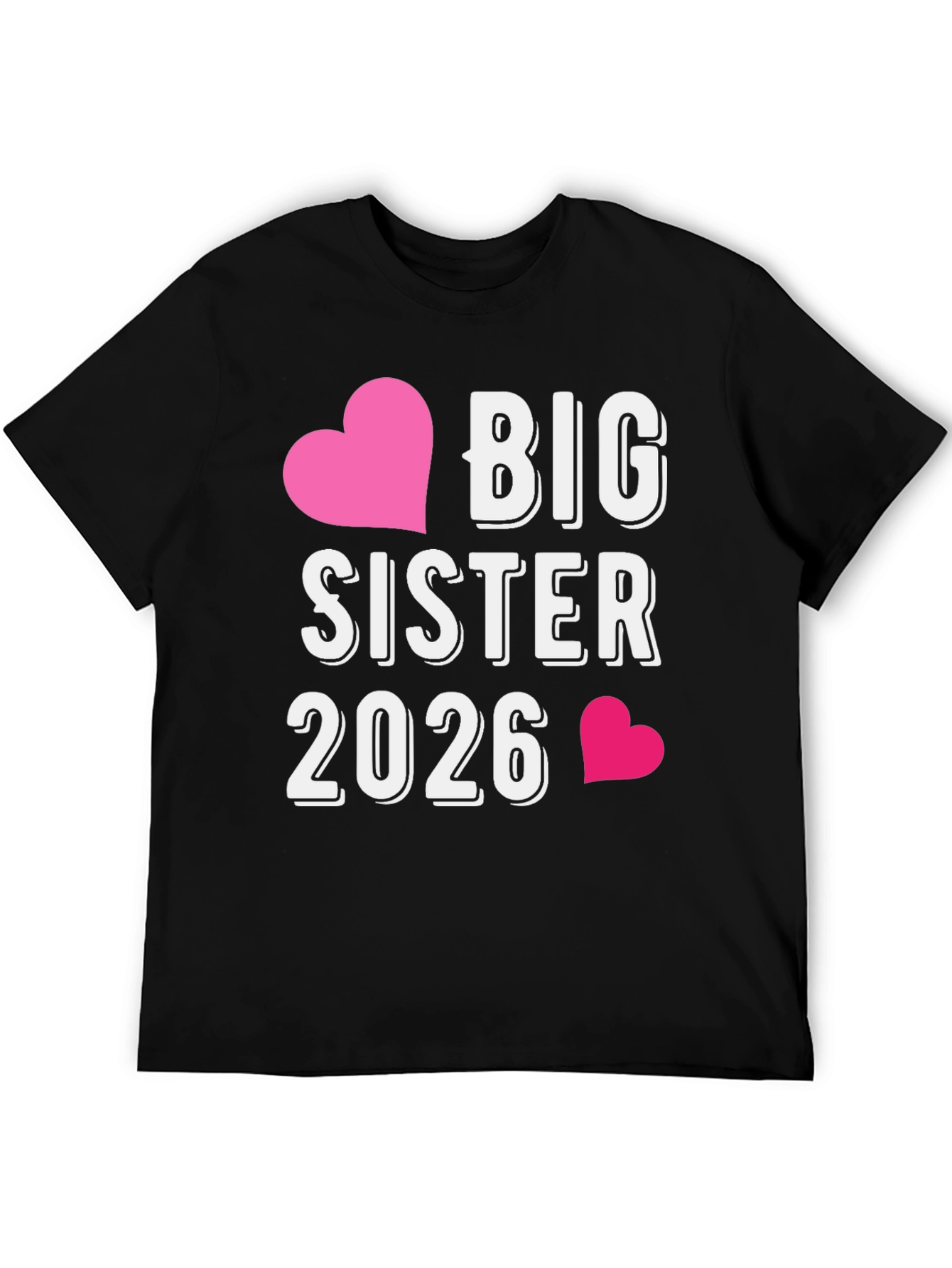 Big Sister 2026 T-Shirt - Future Sibling Tee