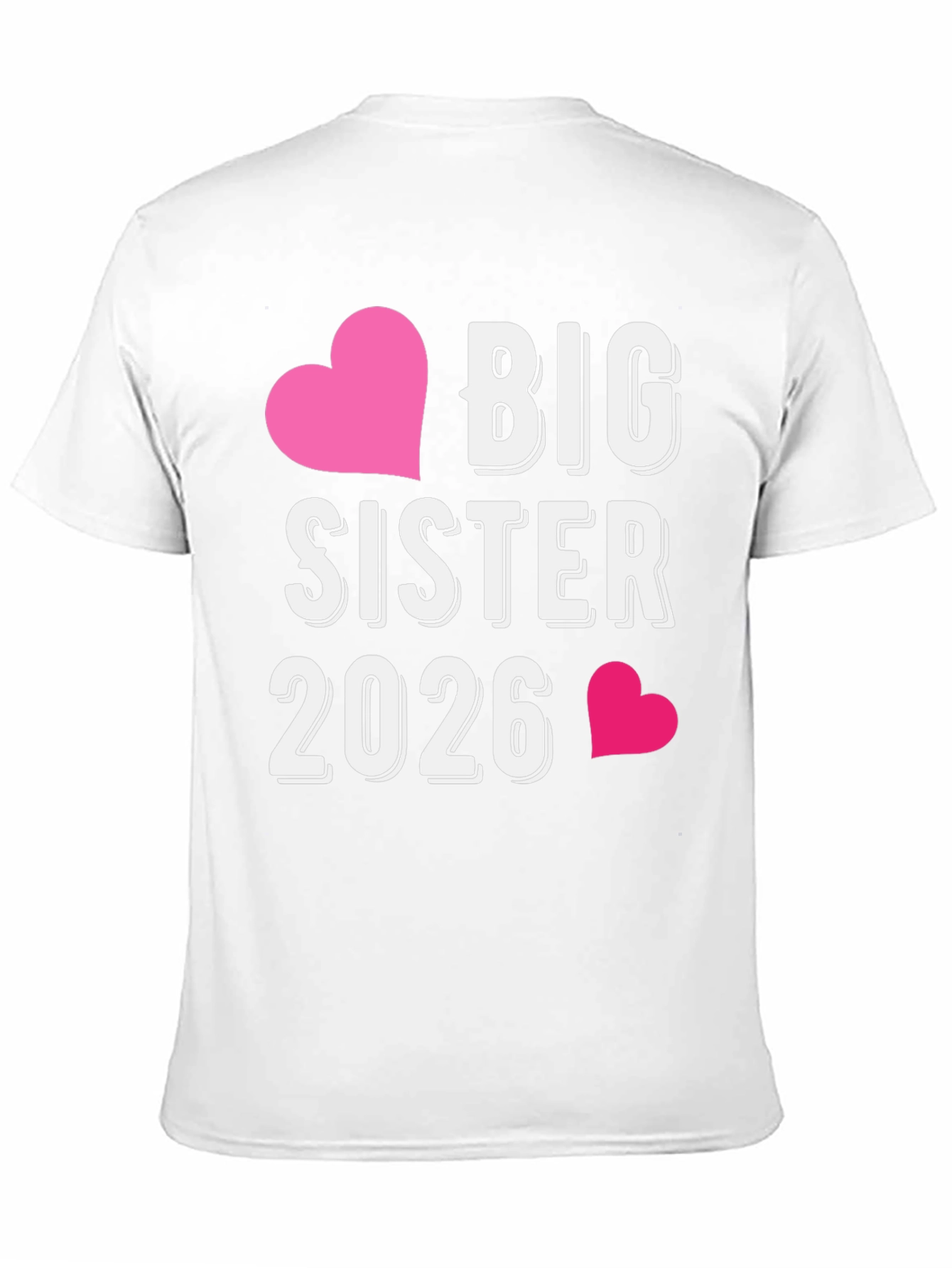 Big Sister 2026 T-Shirt - Future Sibling Tee