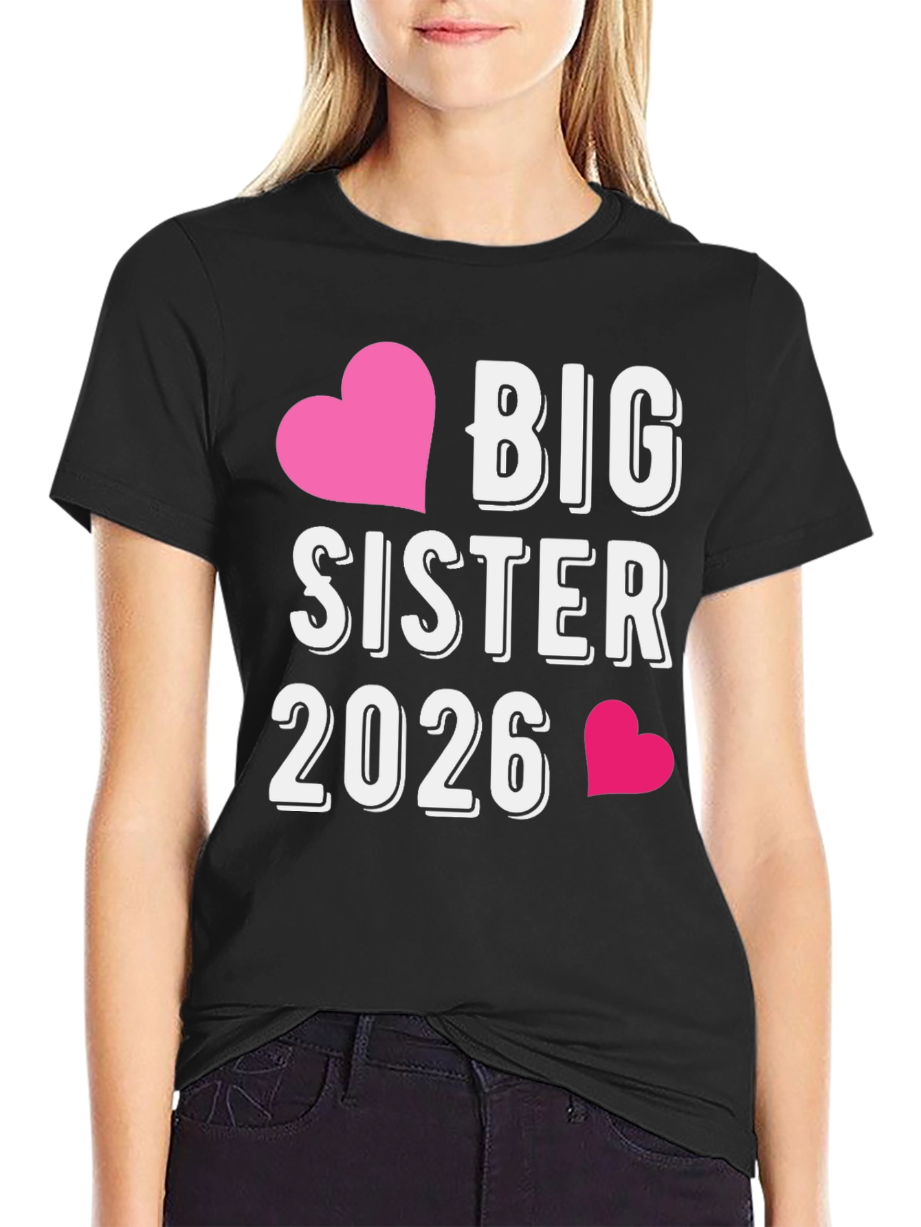 Big Sister 2026 T-Shirt - Future Sibling Tee
