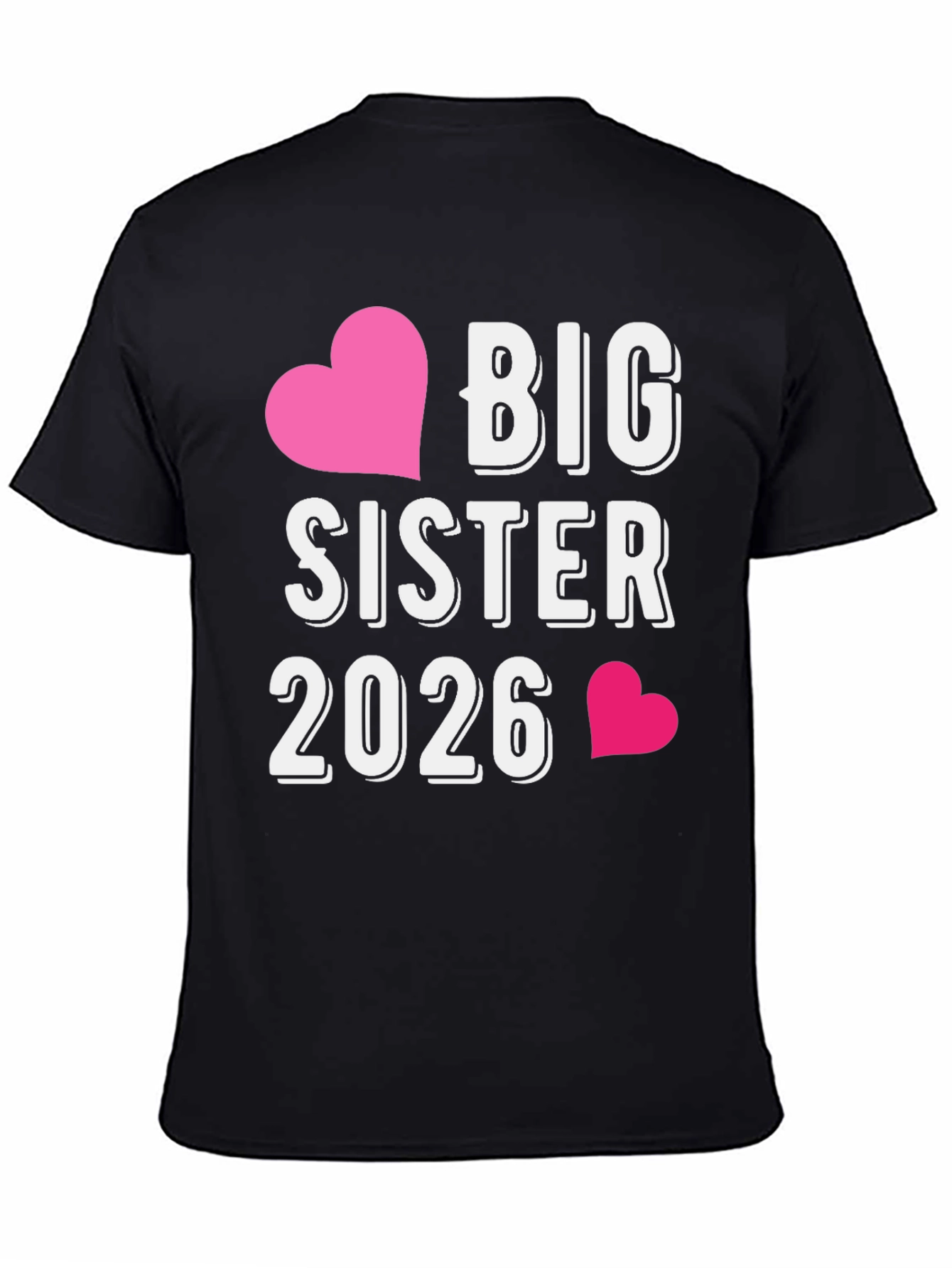 Big Sister 2026 T-Shirt - Future Sibling Tee