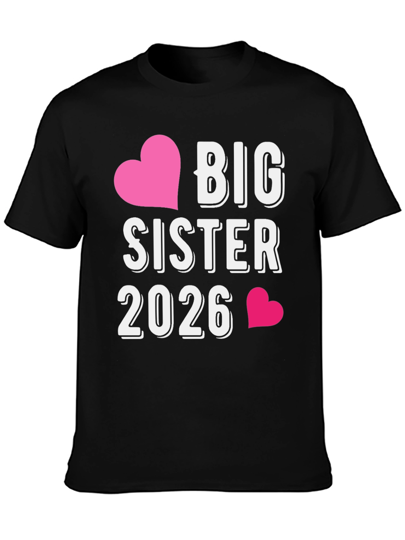 Big Sister 2026 T-Shirt - Future Sibling Tee