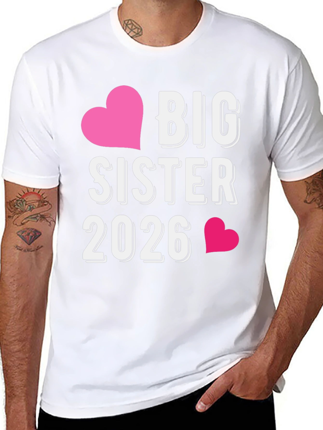 Big Sister 2026 T-Shirt - Future Sibling Tee