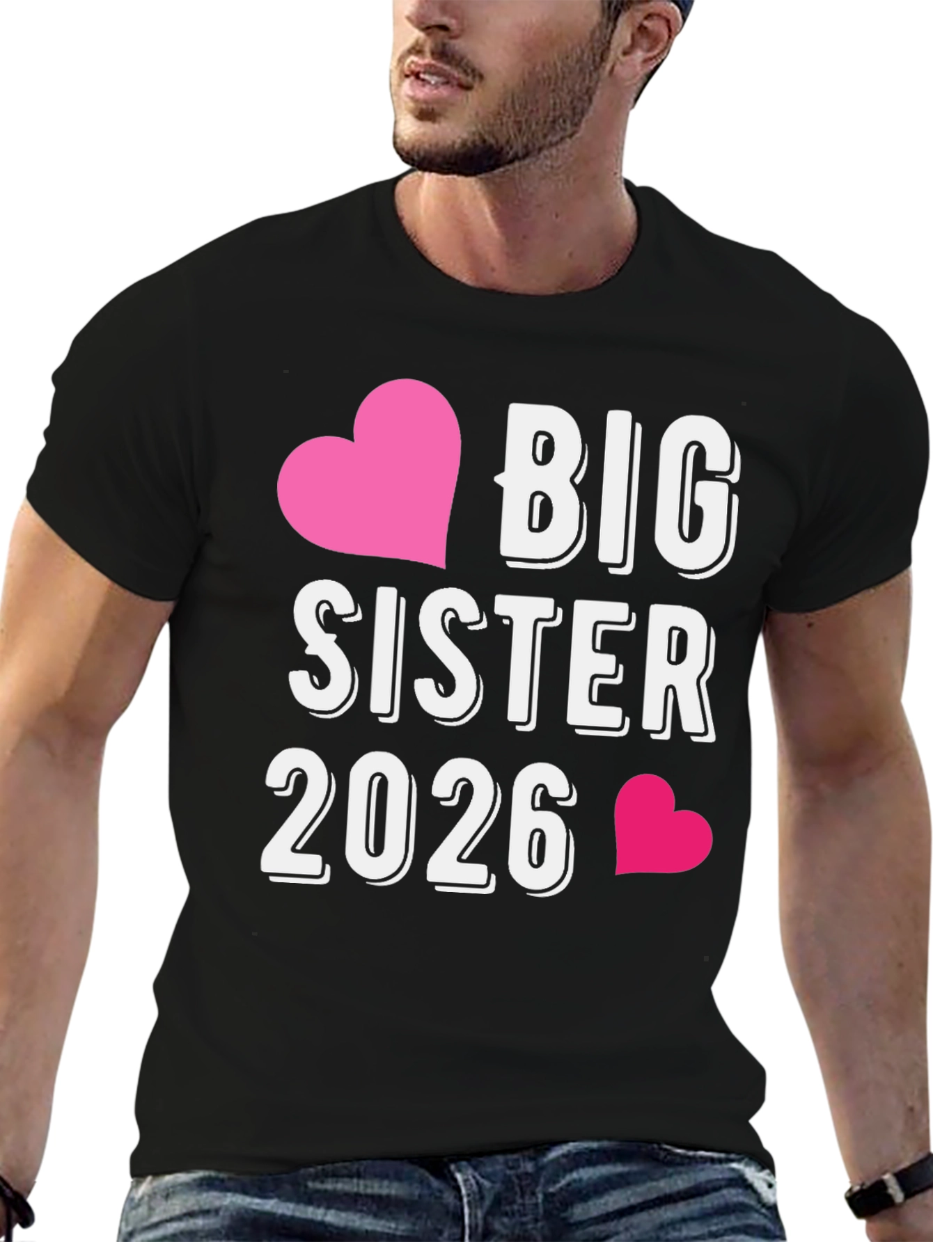Big Sister 2026 T-Shirt - Future Sibling Tee