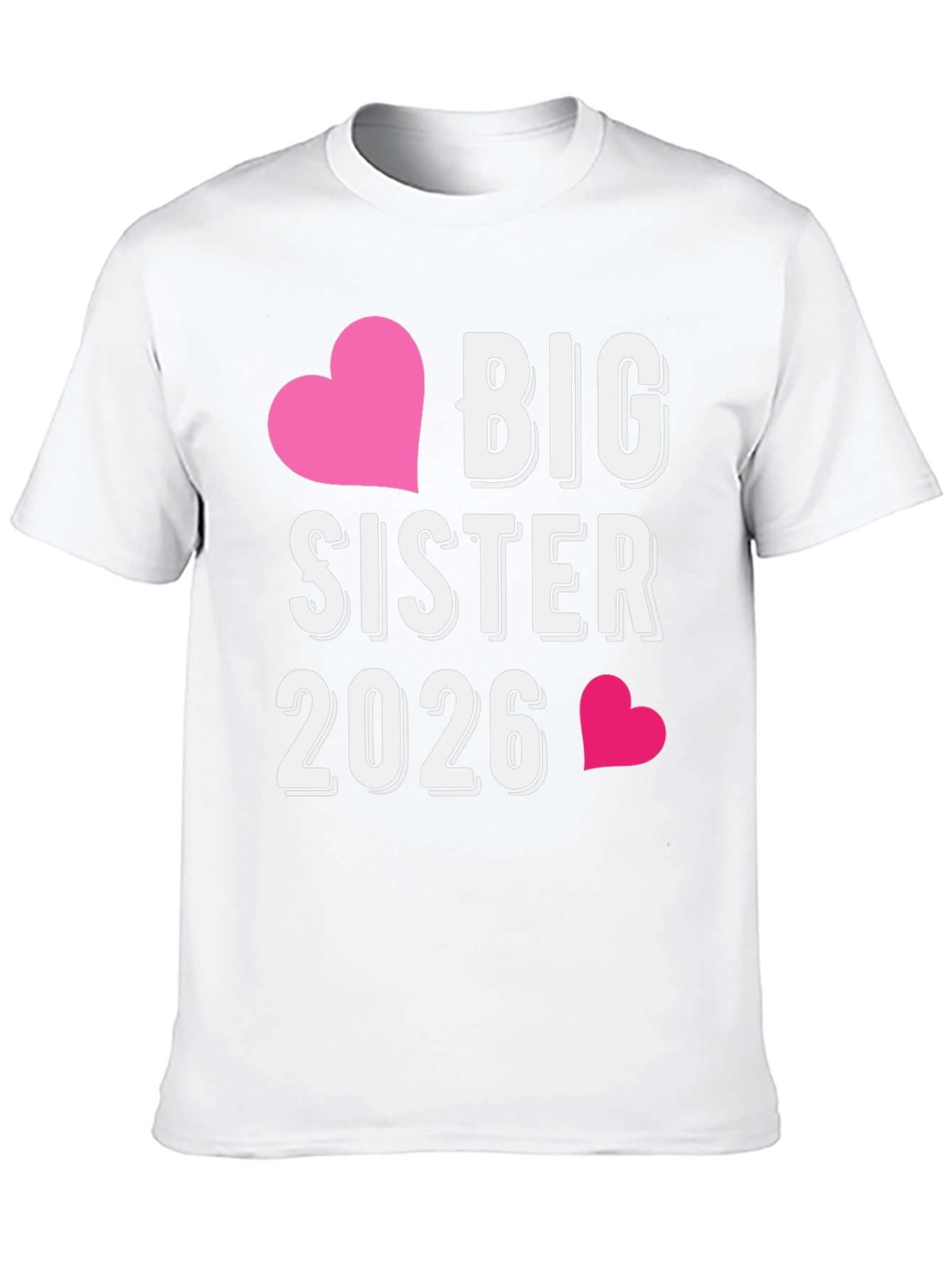 Big Sister 2026 T-Shirt - Future Sibling Tee