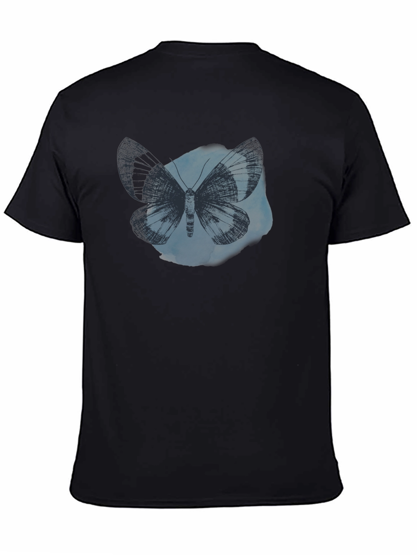 Butterfly Graphic Tee - Soft Cotton Black T-Shirt