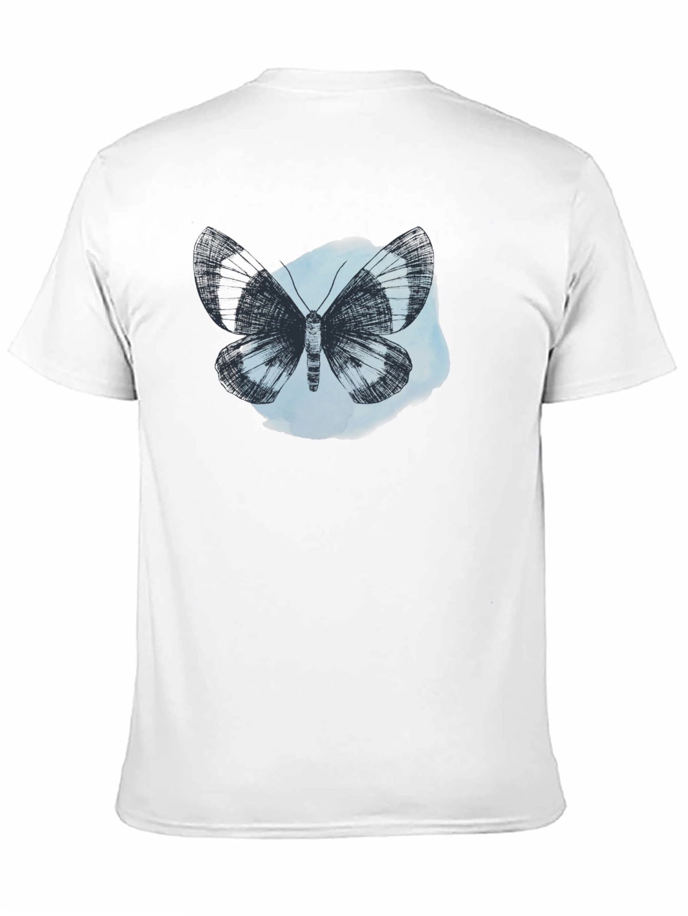 Butterfly Graphic Tee - Soft Cotton Black T-Shirt