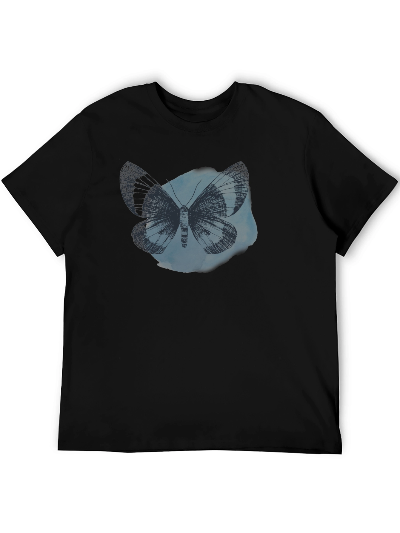 Butterfly Graphic Tee - Soft Cotton Black T-Shirt
