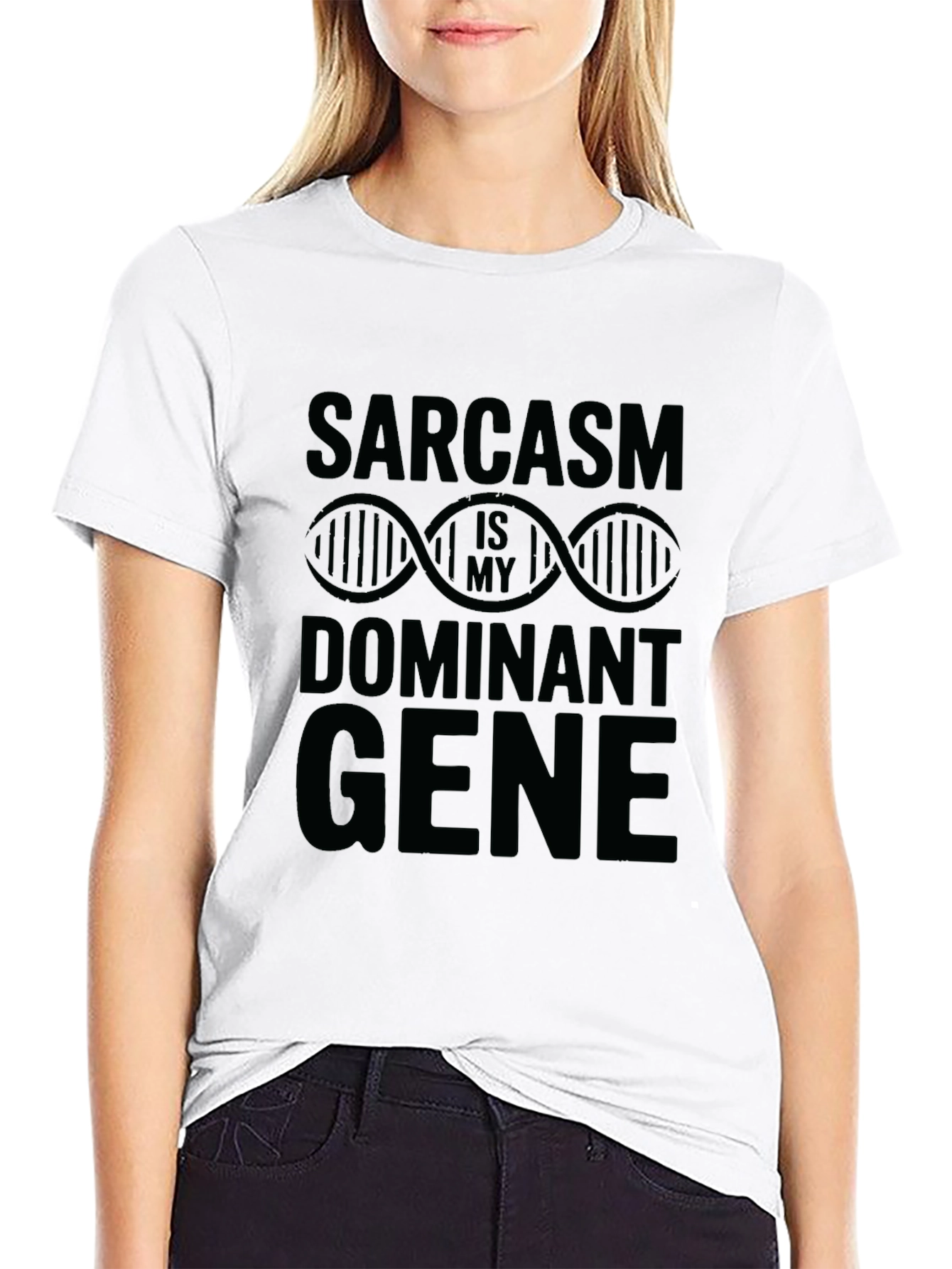 Sarcasm Dominant Gene T-Shirt - Funny Graphic Tee