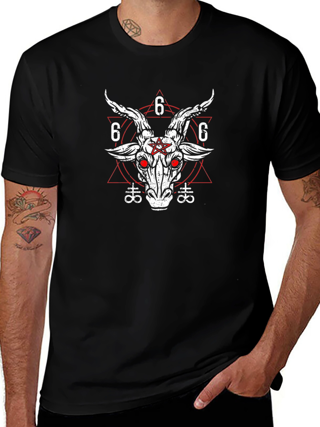 Occult Goat Graphic Tee - Black