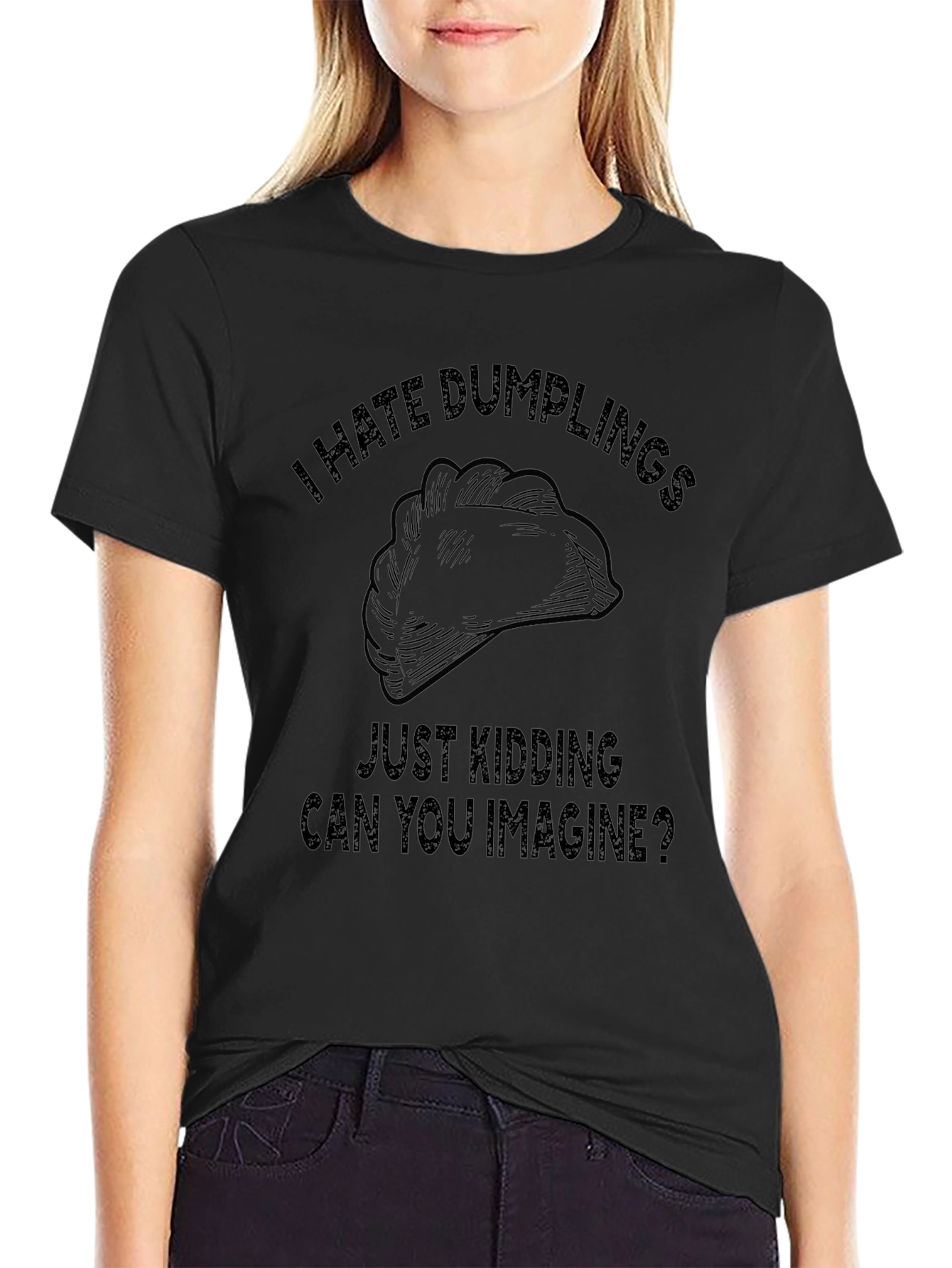 I Hate Dumplings Joke Graphic Tee