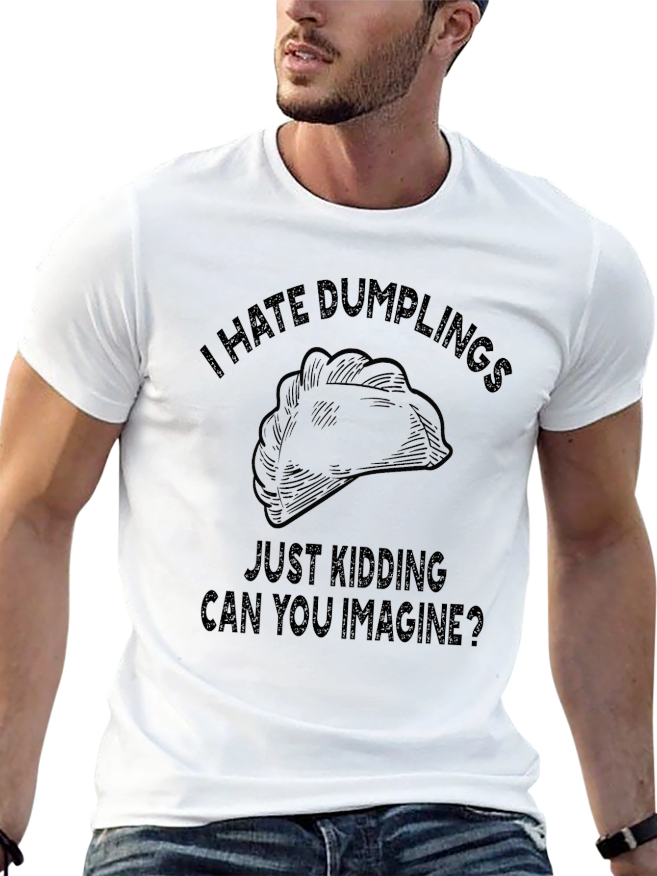 I Hate Dumplings Joke Graphic Tee