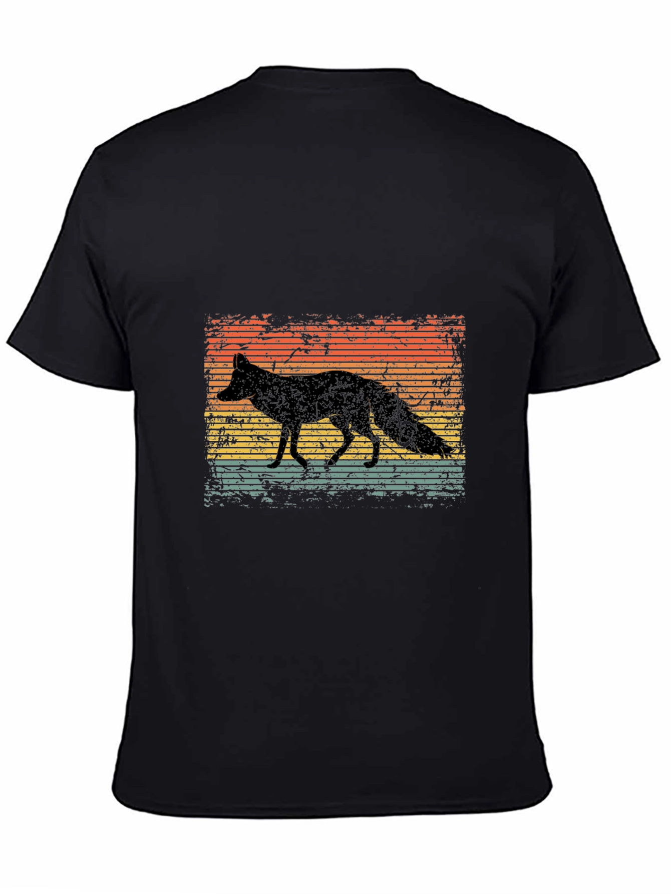Retro Fox Silhouette Graphic Tee