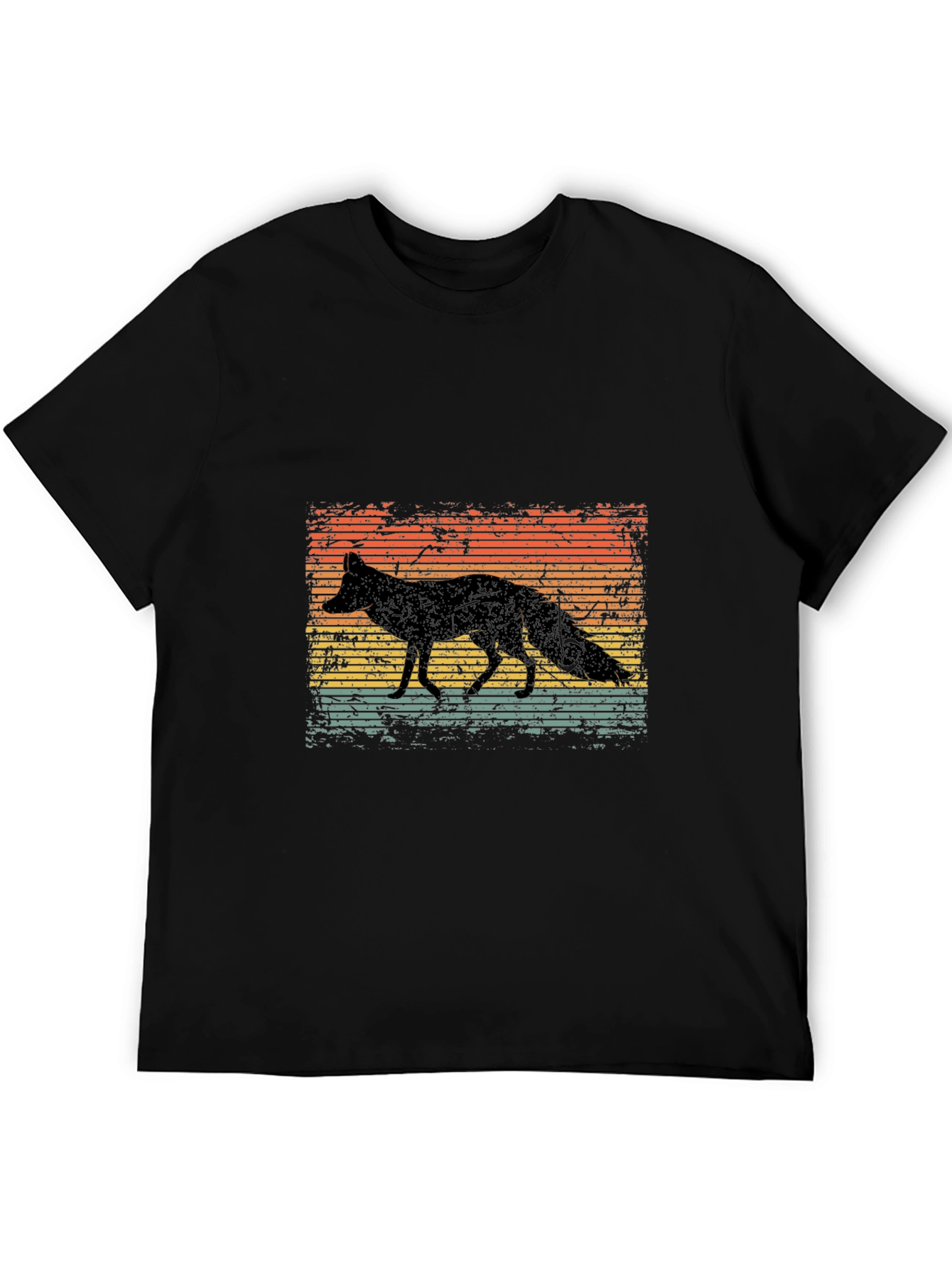 Retro Fox Silhouette Graphic Tee