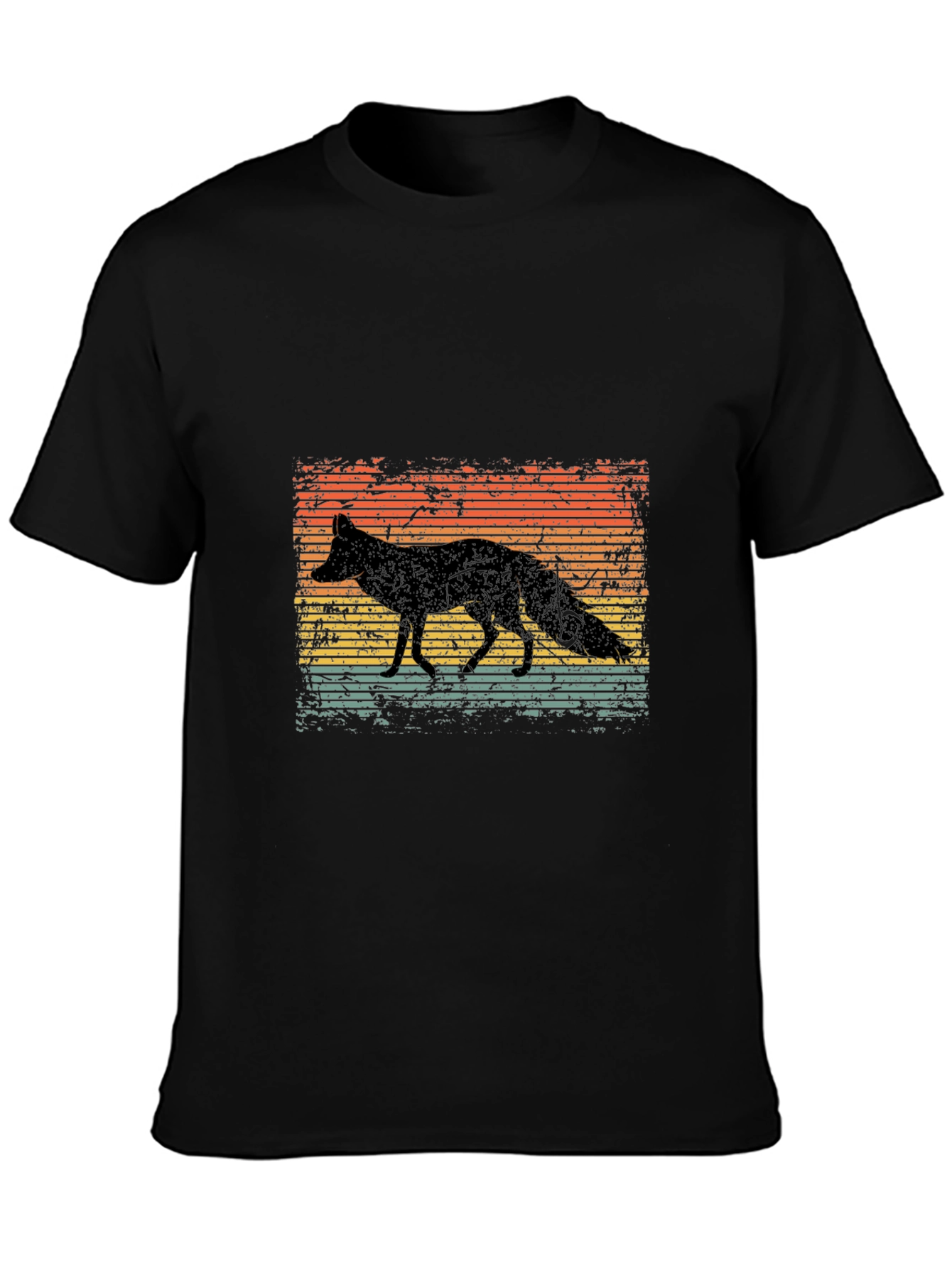 Retro Fox Silhouette Graphic Tee